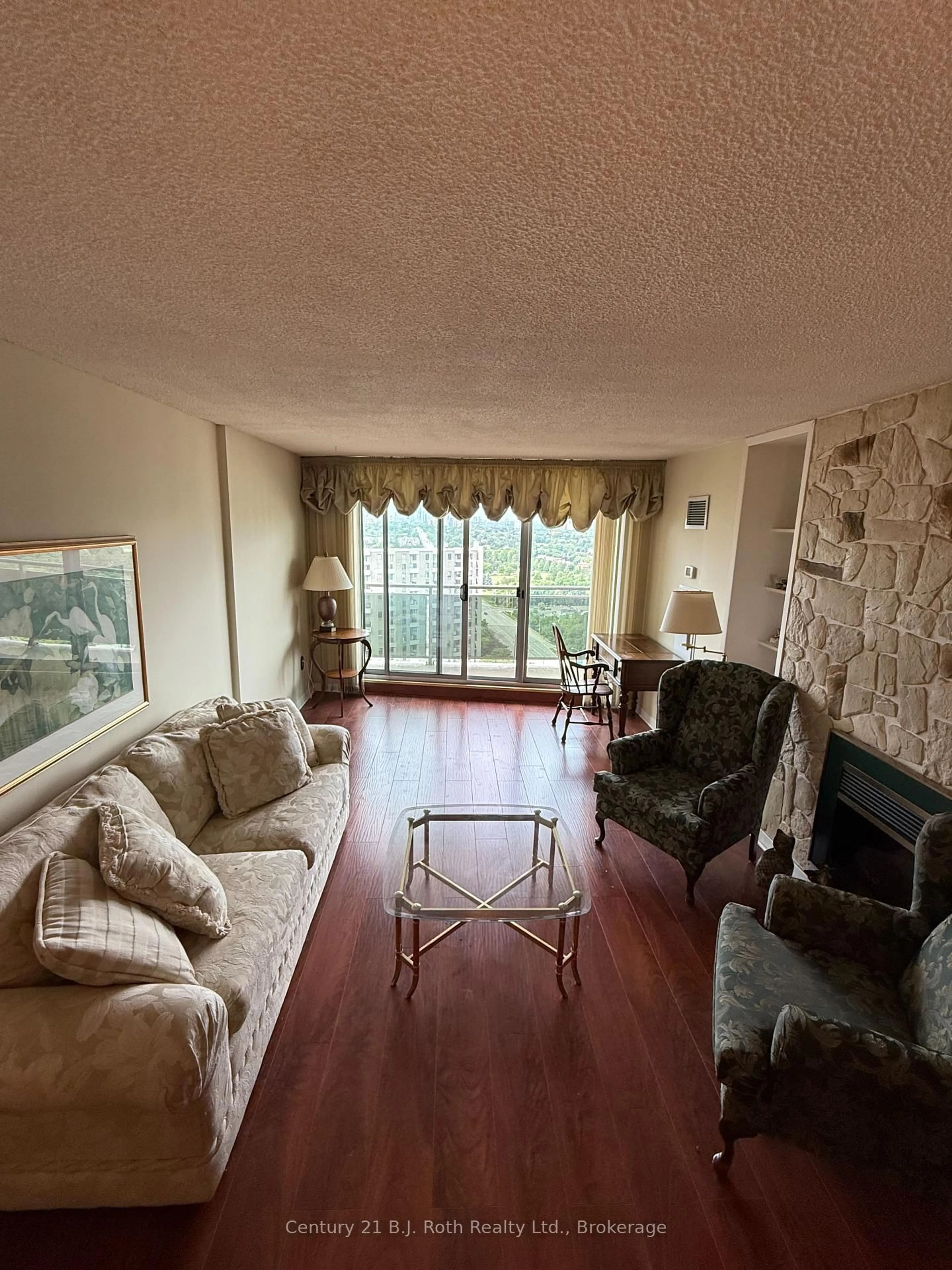 Living room with furniture, unknown for 820 Burnhamthorpe Rd #2107, Toronto Ontario M9C 4W2