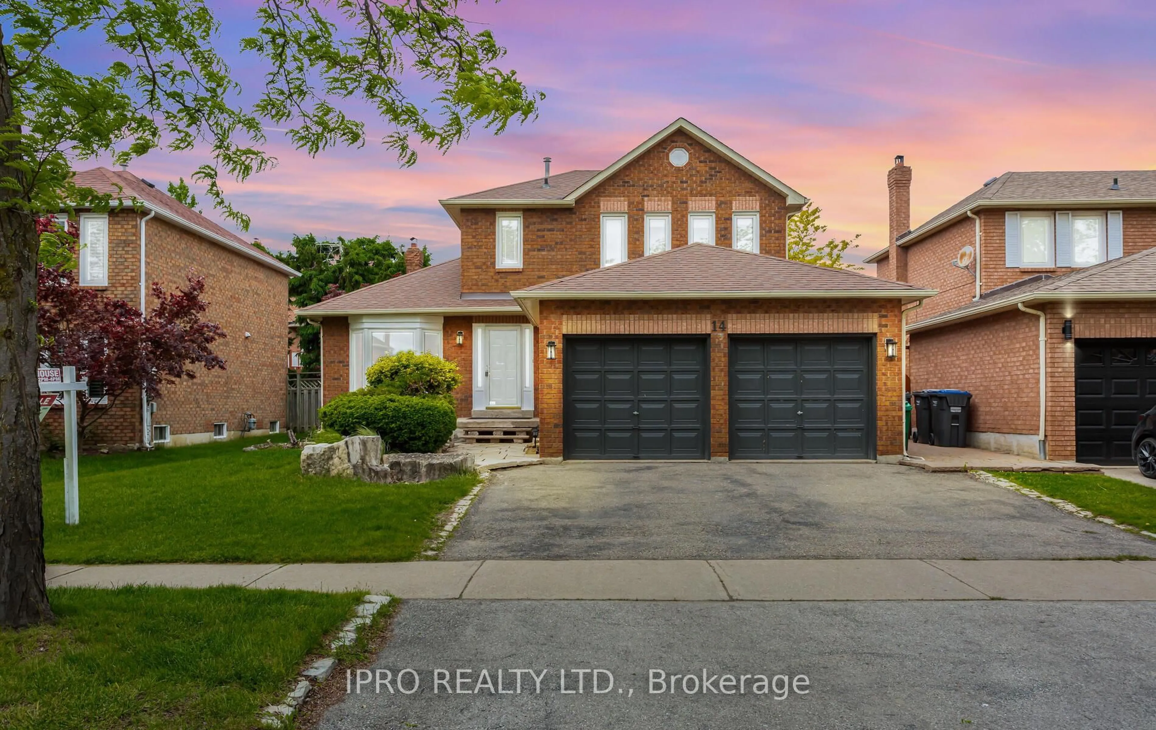 Home with brick exterior material, street for 14 Burt Dr, Brampton Ontario L6X 3H6