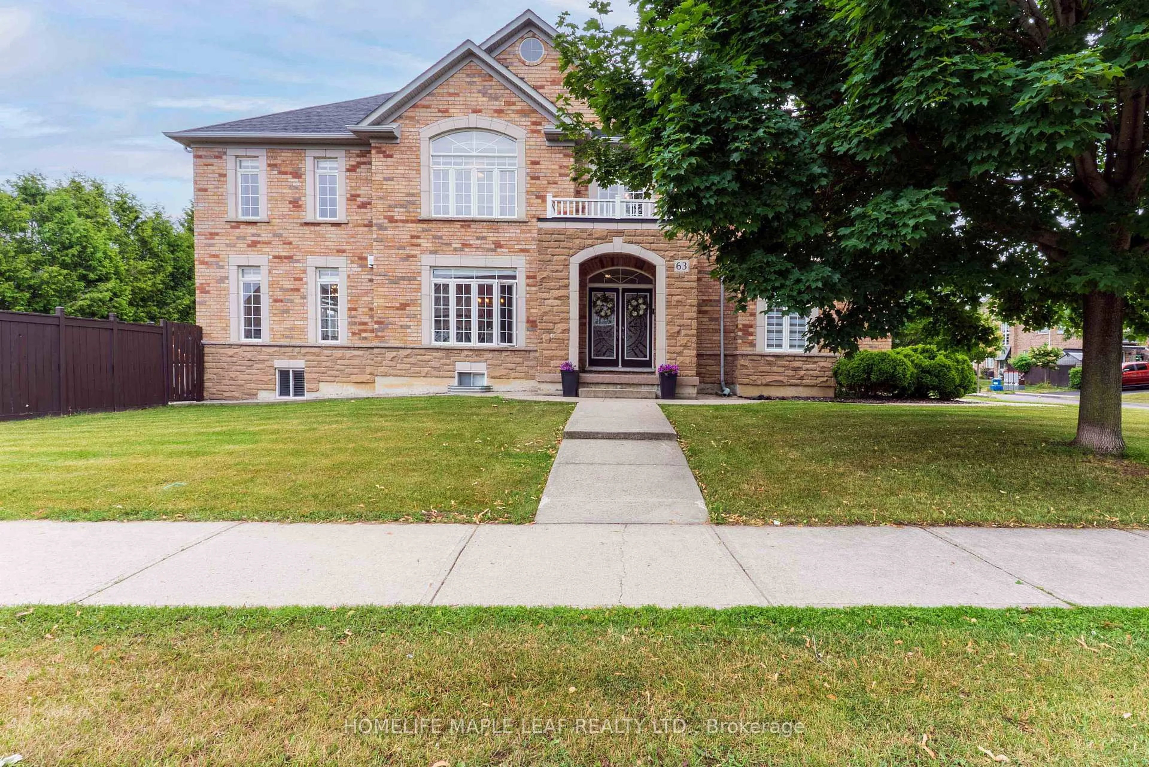 Home with brick exterior material, street for 63 Blue Diamond Dr, Brampton Ontario L6S 6H8