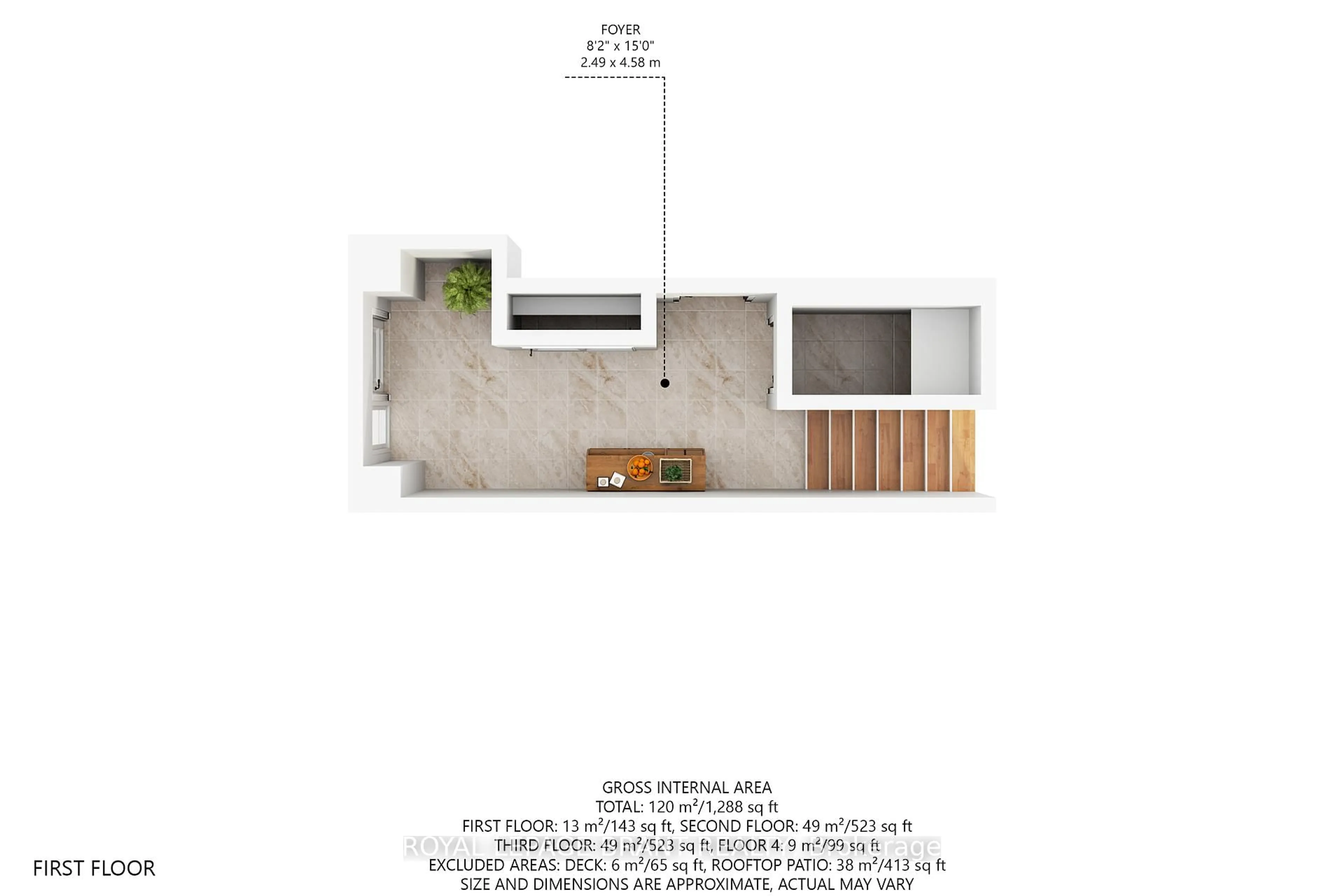 Floor plan for 422 Athabasca Common, Oakville Ontario N6H 0R5