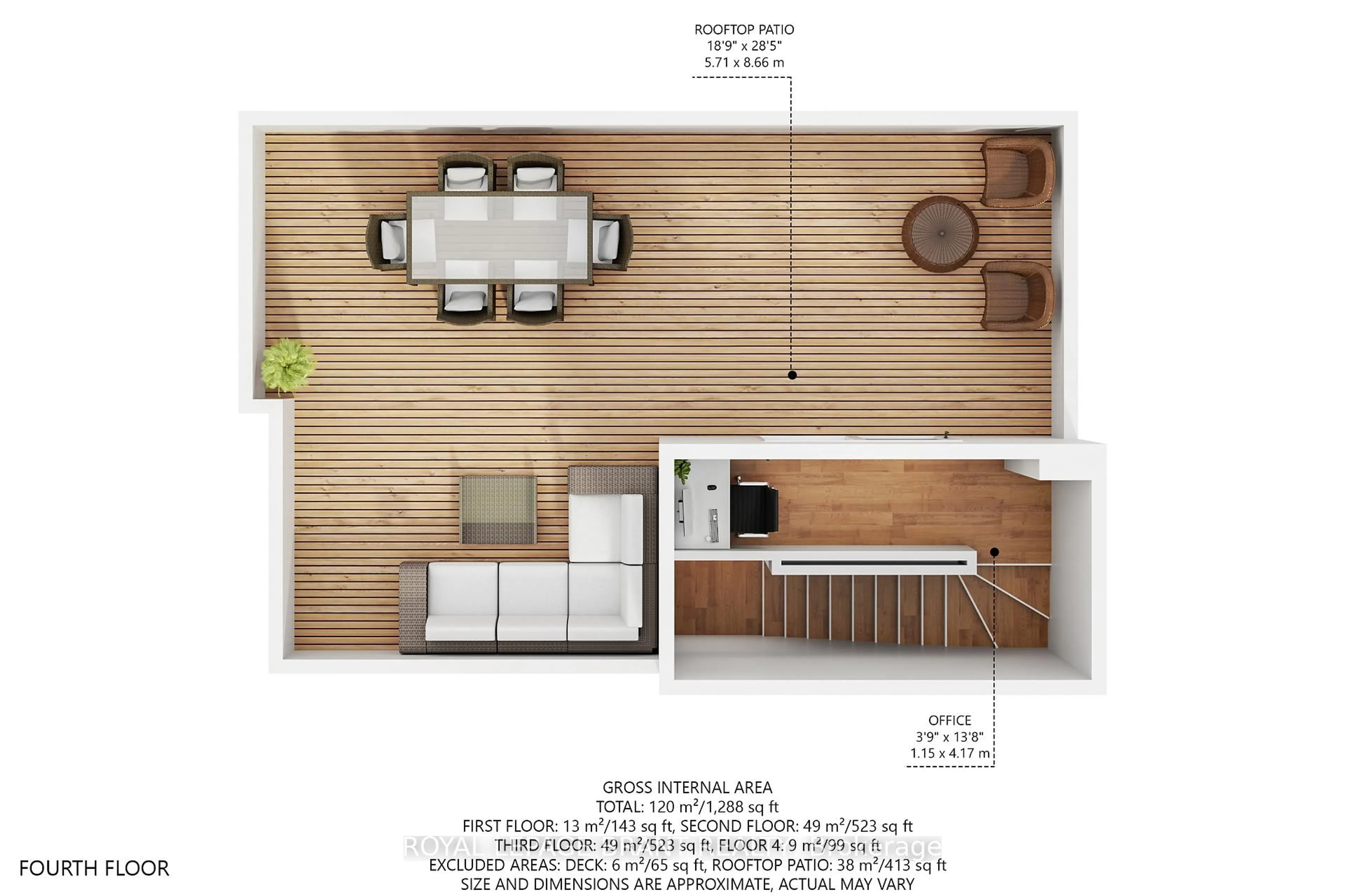 Floor plan for 422 Athabasca Common, Oakville Ontario N6H 0R5