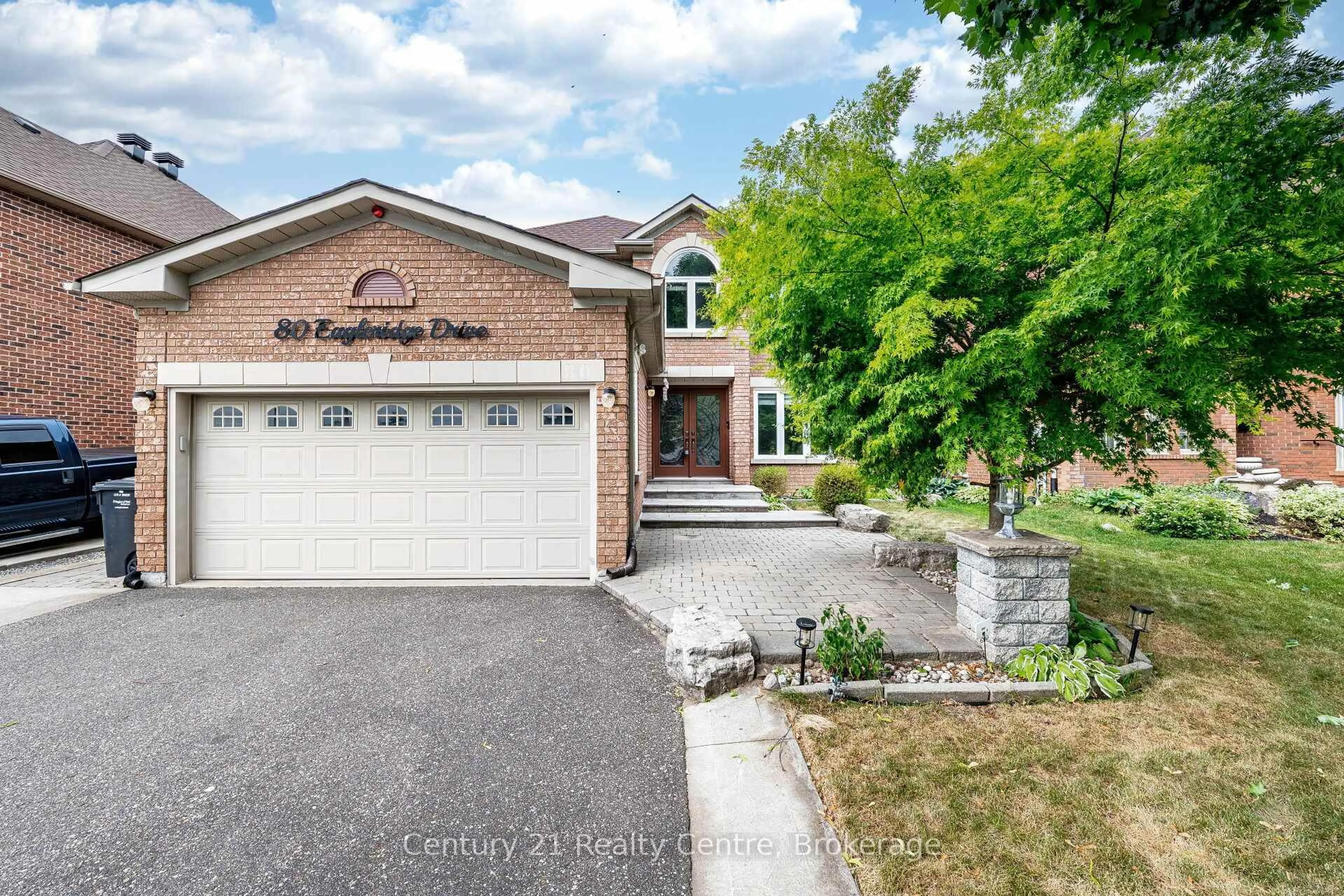 Home with brick exterior material, street for 80 Eagleridge Dr, Brampton Ontario L6R 1E6