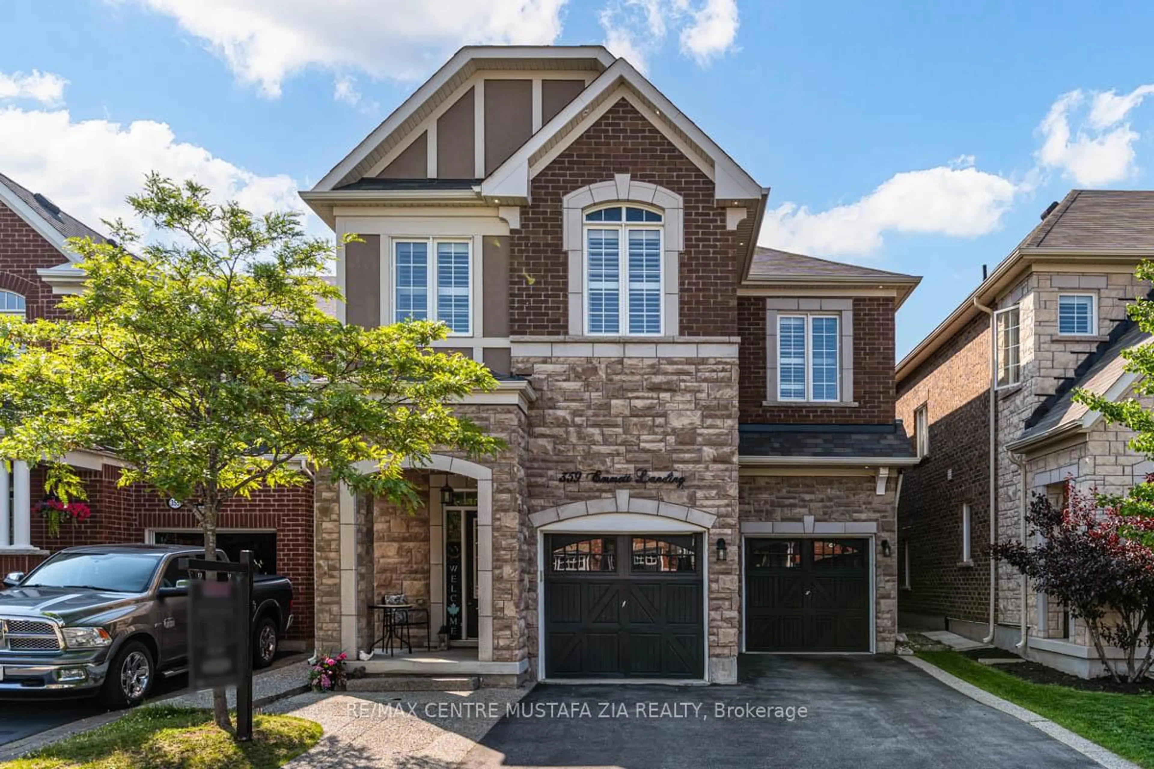 Home with brick exterior material, street for 359 Emmett Landing, Milton Ontario L9E 0A6