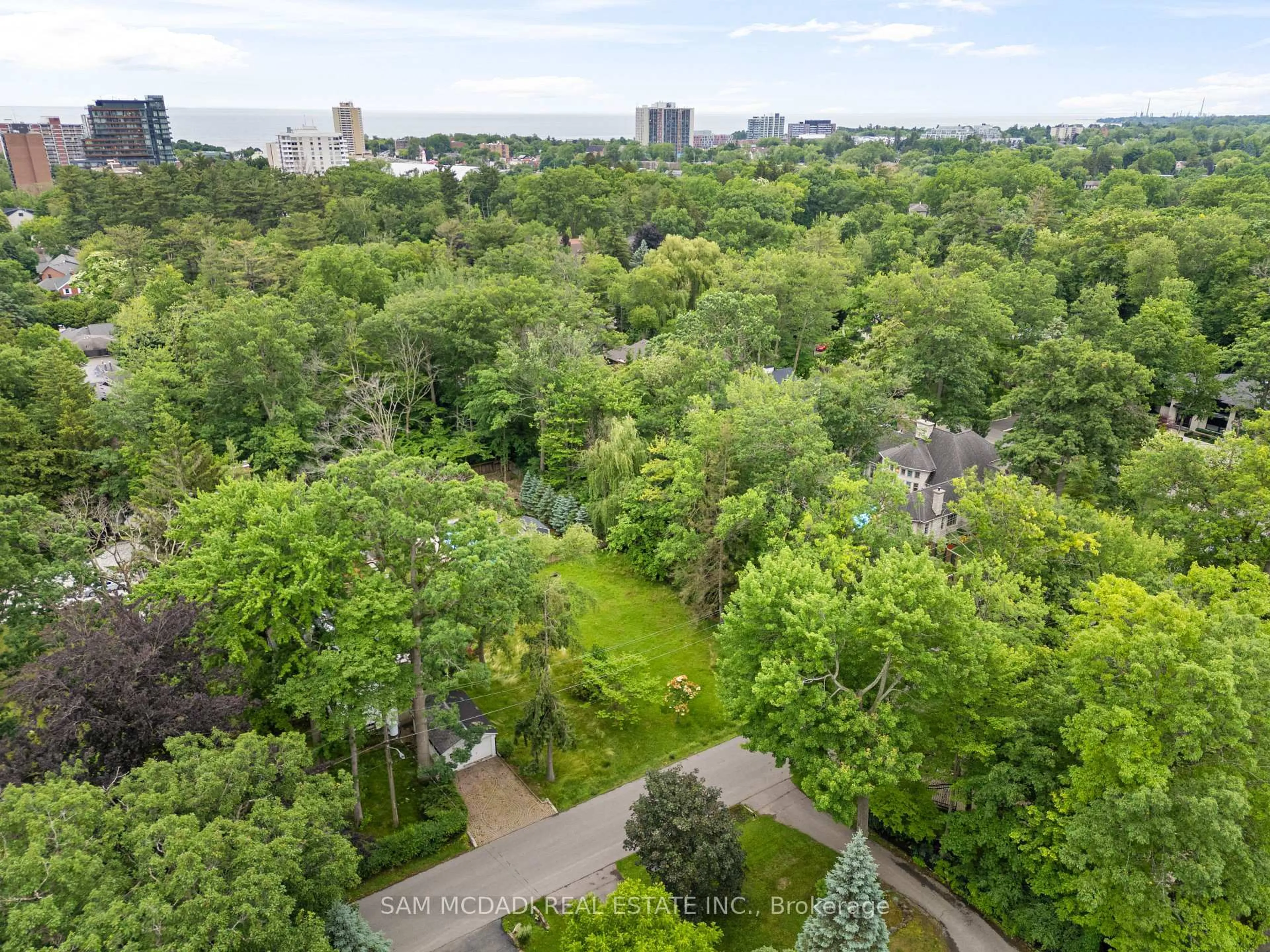 A pic from outside/outdoor area/front of a property/back of a property/a pic from drone, forest/trees view for 1270 Mona Rd, Mississauga Ontario L5G 3A1
