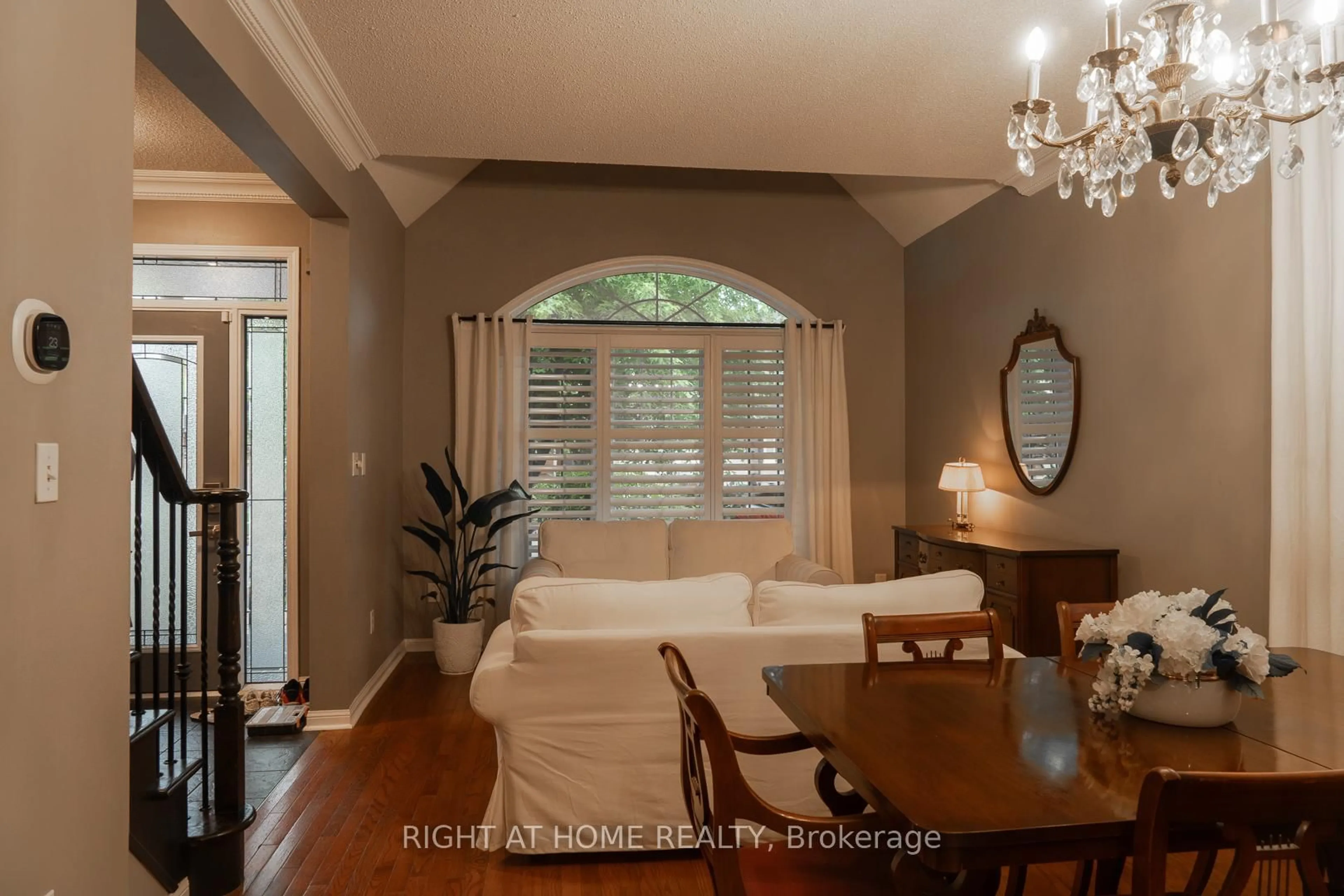 Living room with furniture, wood/laminate floor for 1415 Hearst Blvd, Milton Ontario L9T 6M6