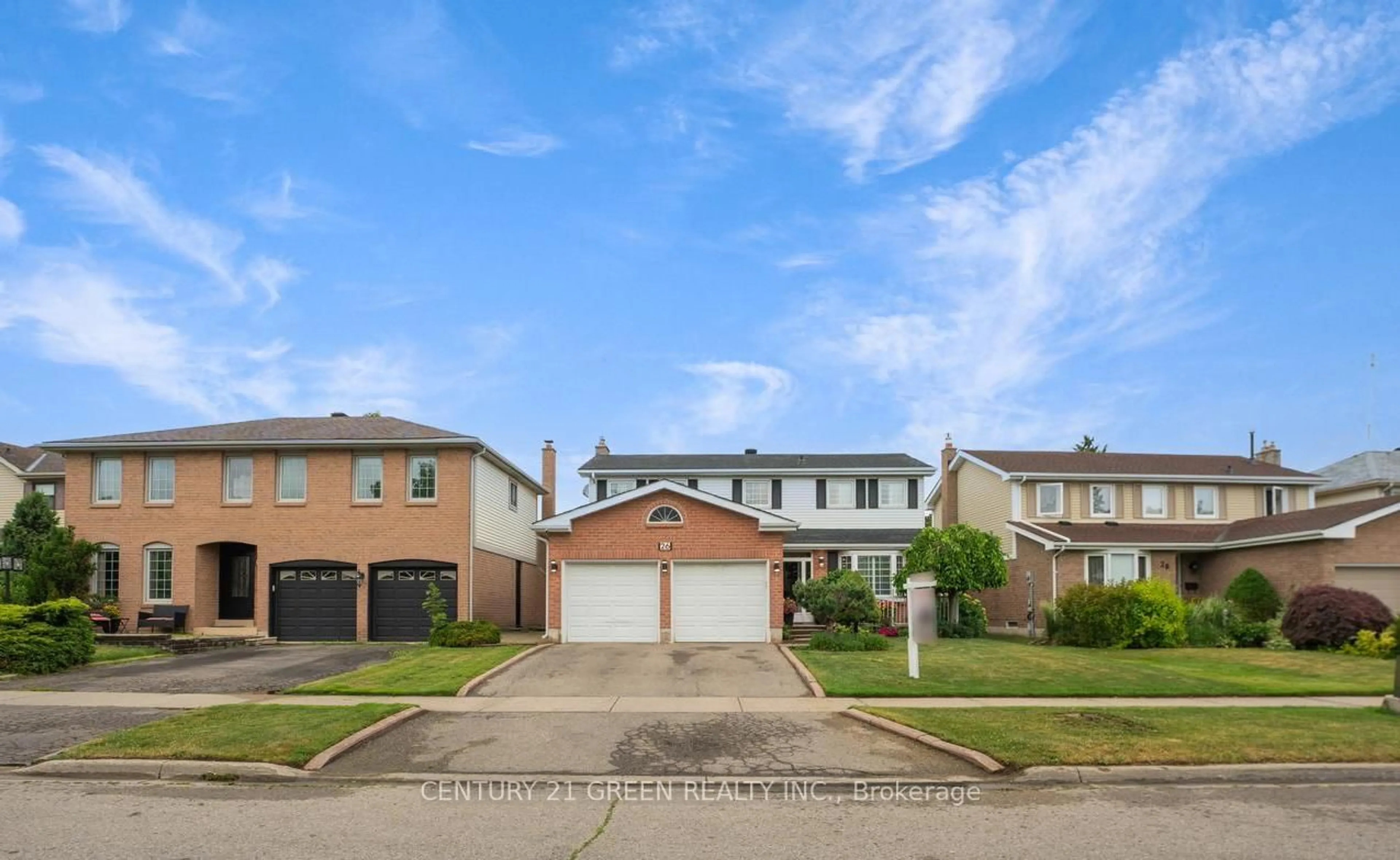 A pic from outside/outdoor area/front of a property/back of a property/a pic from drone, street for 26 MacDougall Dr, Brampton Ontario L6S 3P5