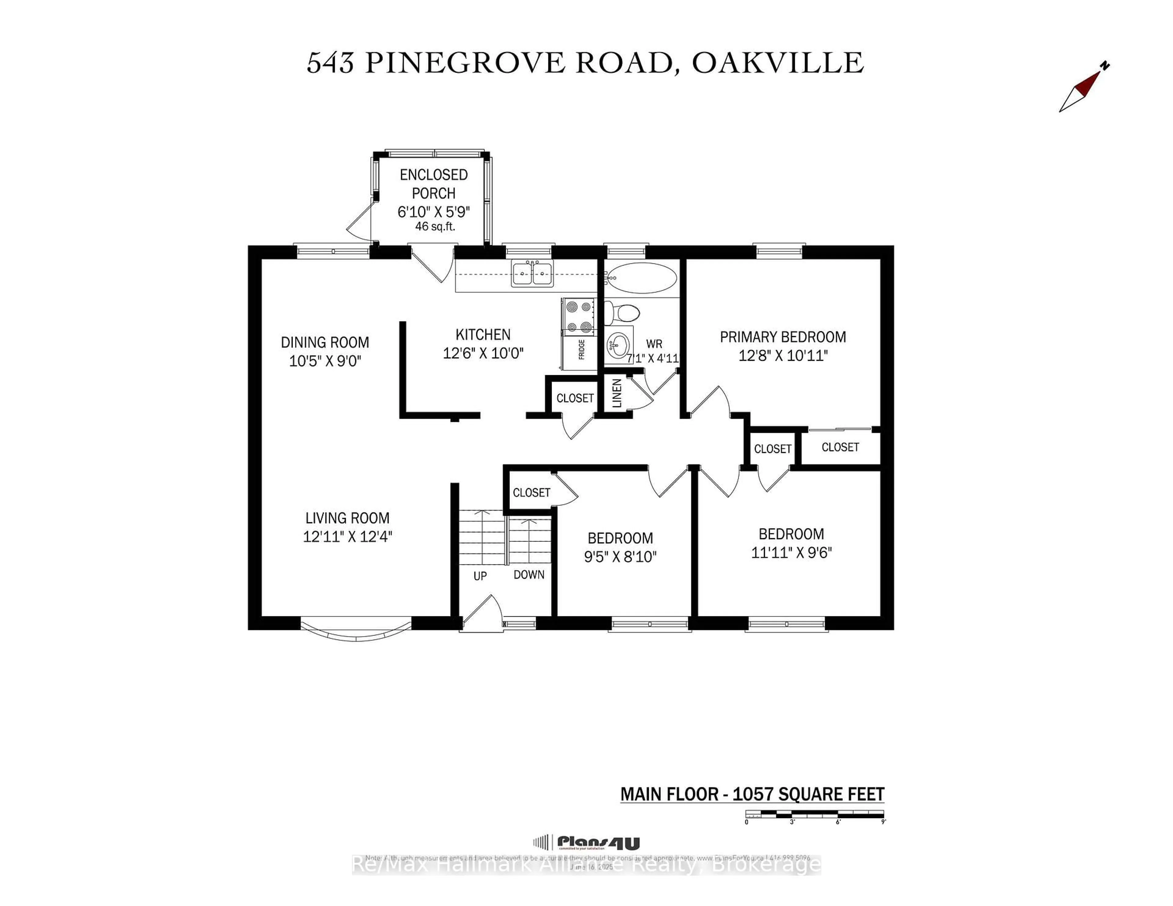 Floor plan for 543 Pinegrove Dr, Oakville Ontario L6K 2C2