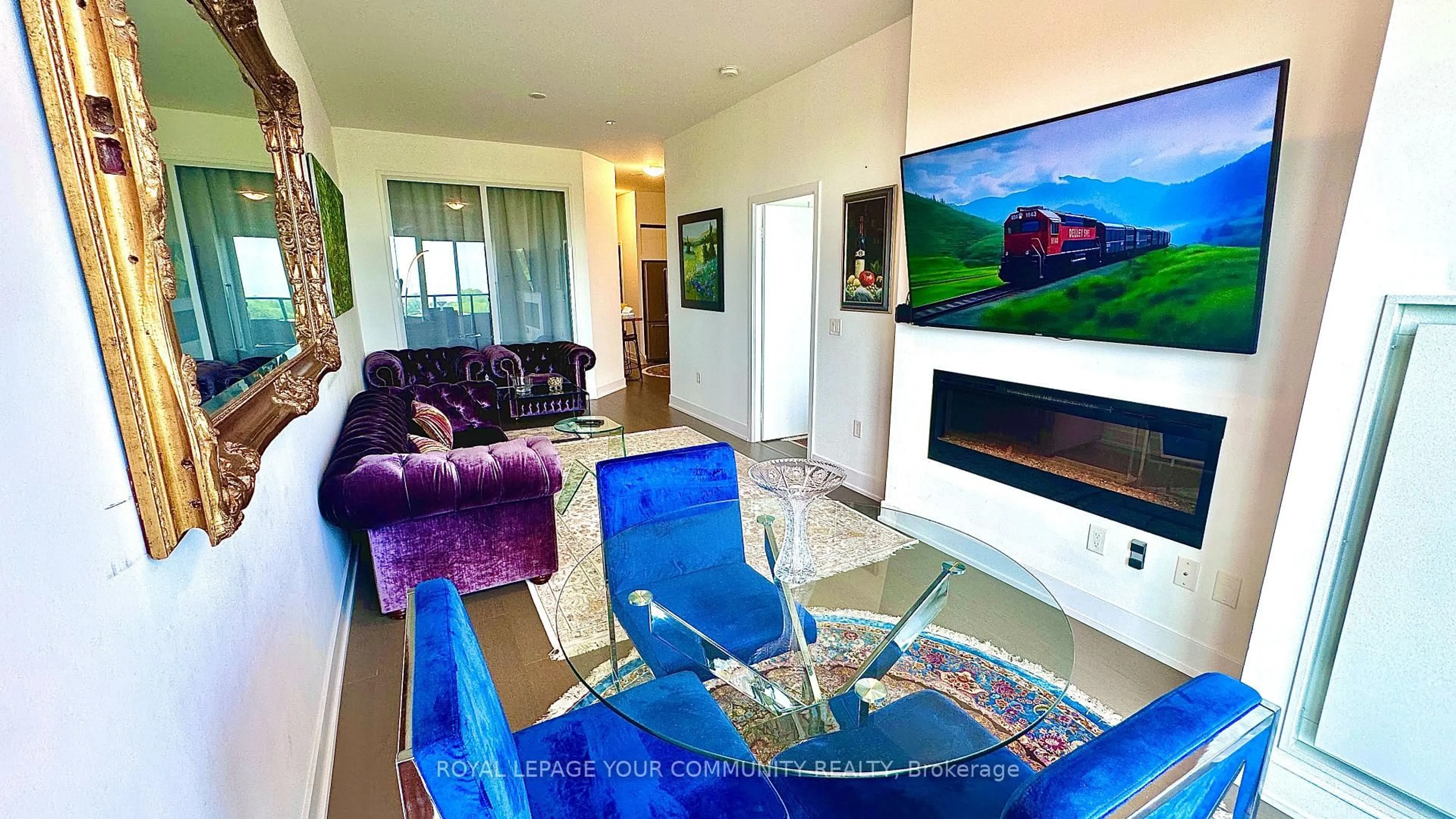 Living room with furniture, unknown for 20 Shore Breeze Dr #508, Toronto Ontario M8V 0C7