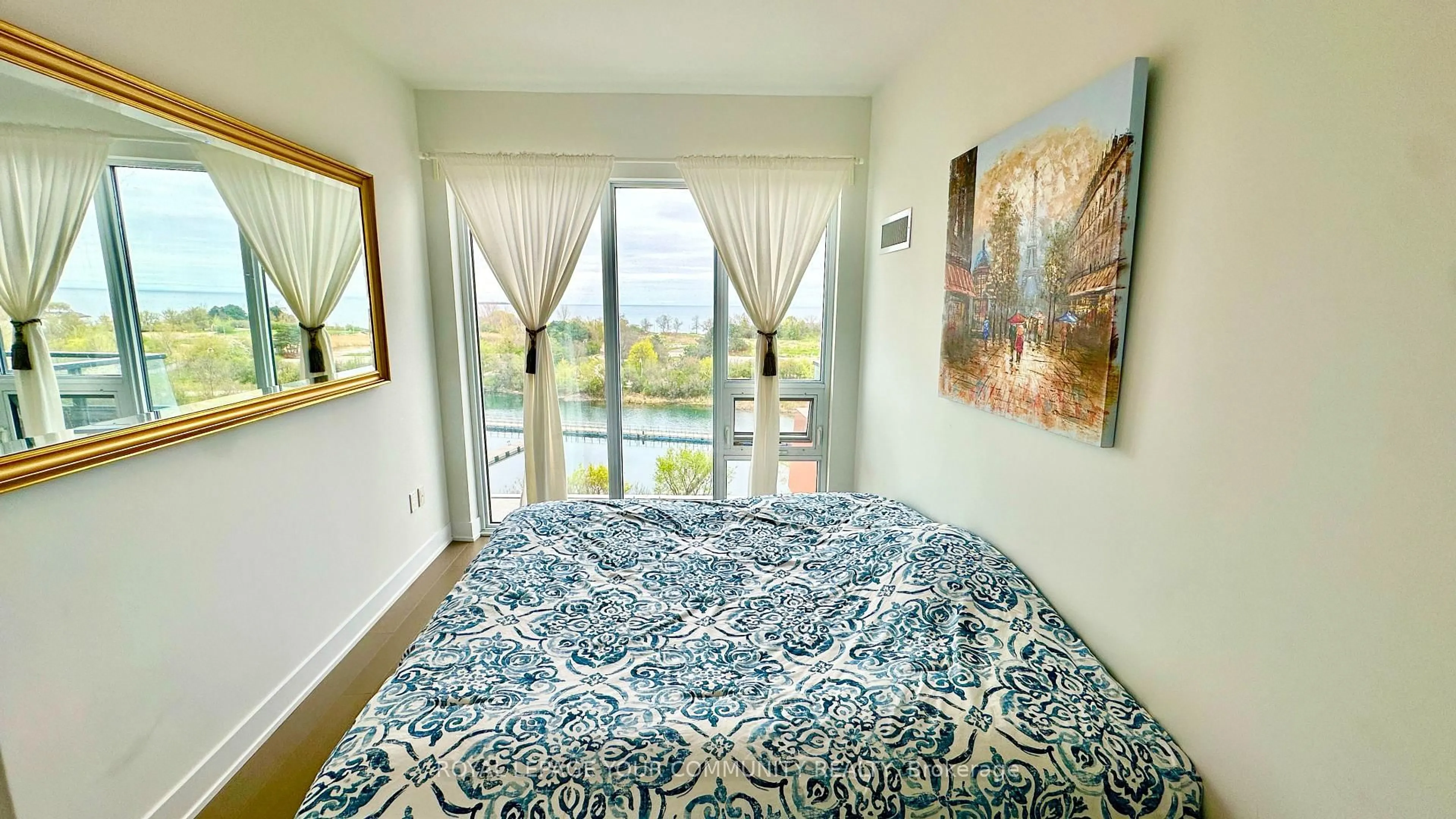 Bedroom with bed, unknown for 20 Shore Breeze Dr #508, Toronto Ontario M8V 0C7