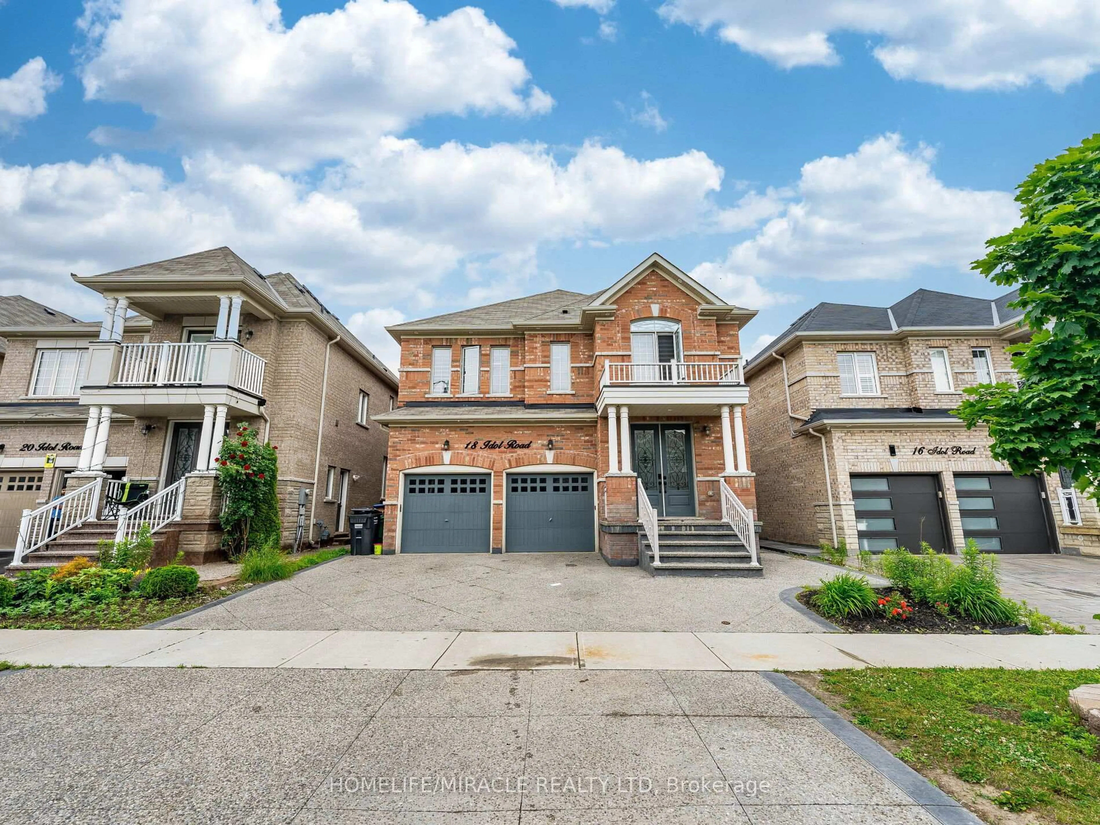 Home with brick exterior material, street for 18 Idol Rd, Brampton Ontario L6X 5N6