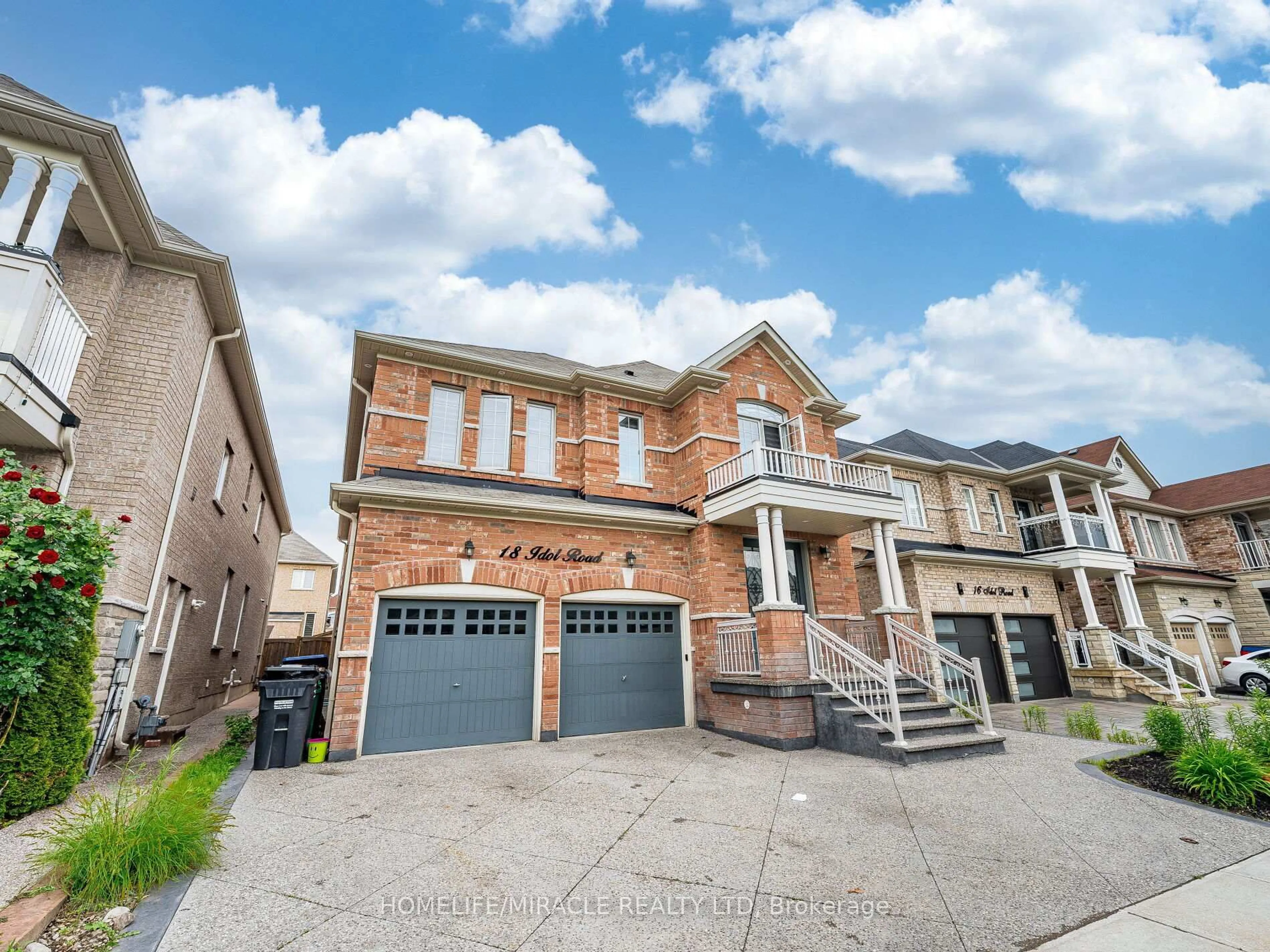 Home with brick exterior material, street for 18 Idol Rd, Brampton Ontario L6X 5N6