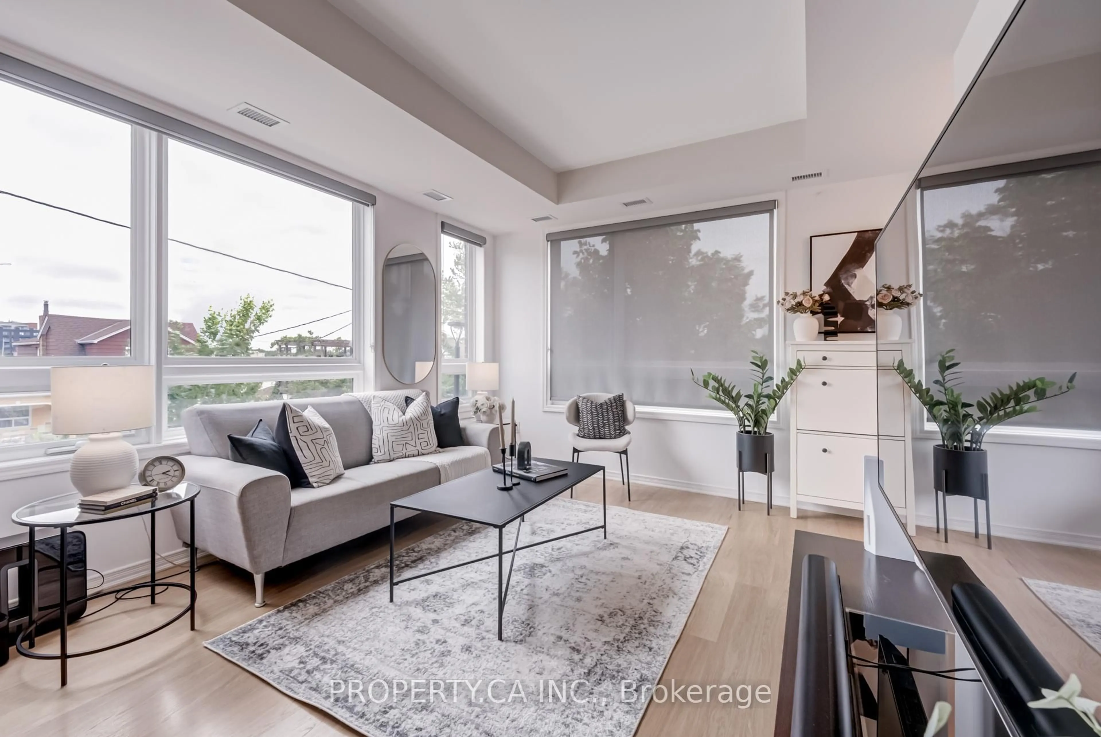 Living room with furniture, unknown for 1130 Briar Hill Ave #201, Toronto Ontario M6B 0A9