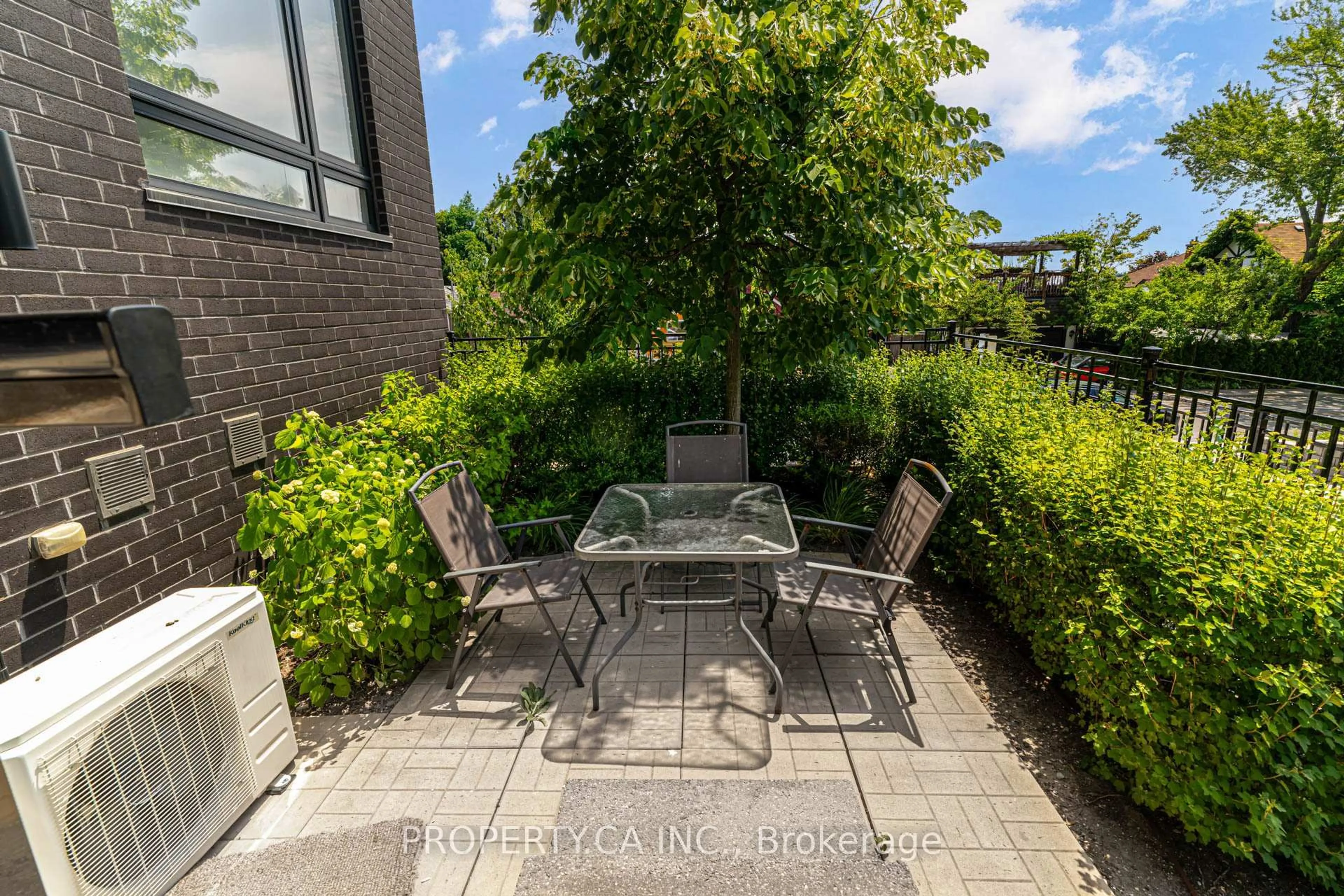Patio, street for 1130 Briar Hill Ave #201, Toronto Ontario M6B 0A9