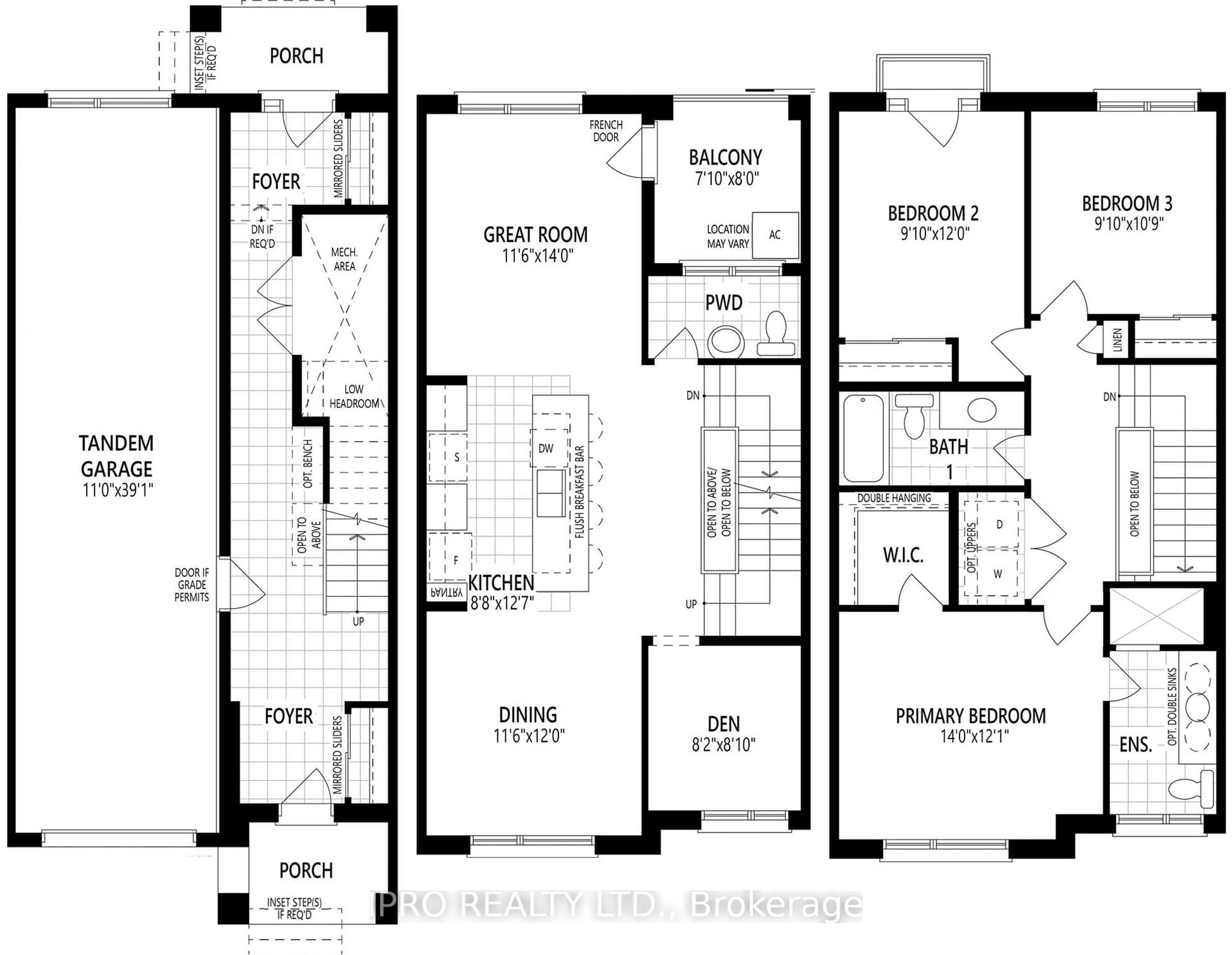 Floor plan for 214 Keppel Circ, Brampton Ontario L7A 5K3
