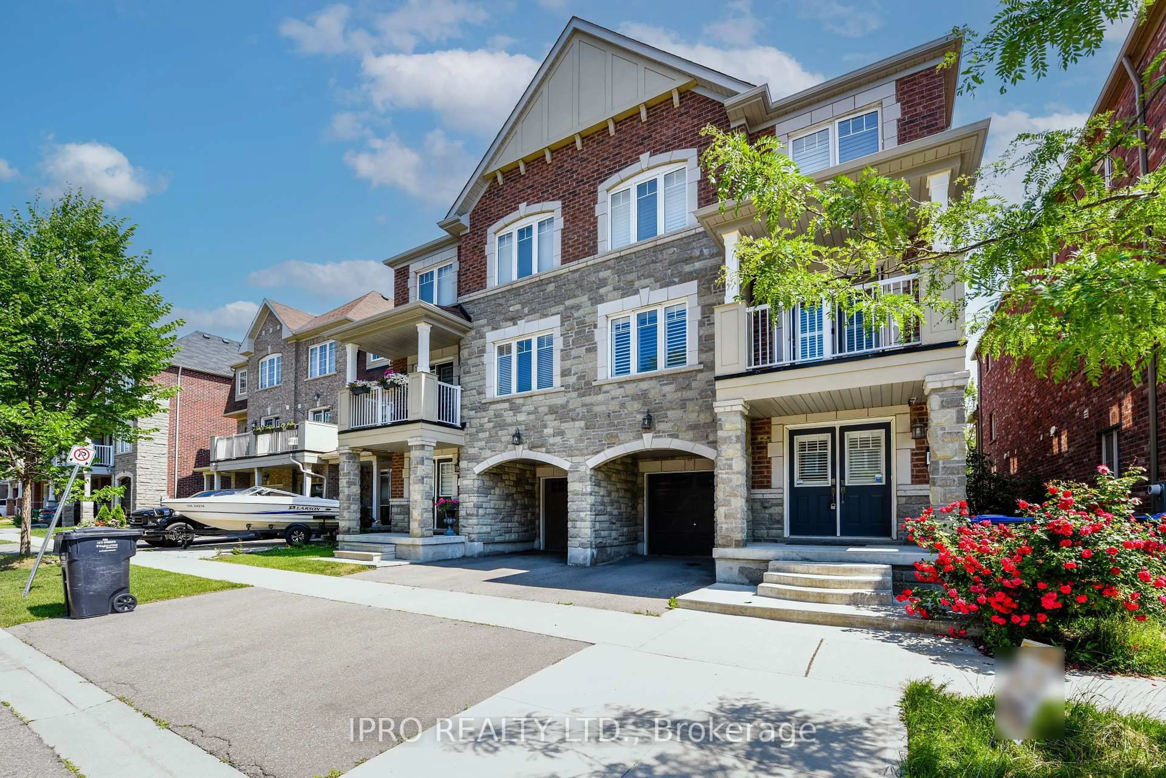 Home with brick exterior material, street for 5 Francesco St, Brampton Ontario L7A 4N7