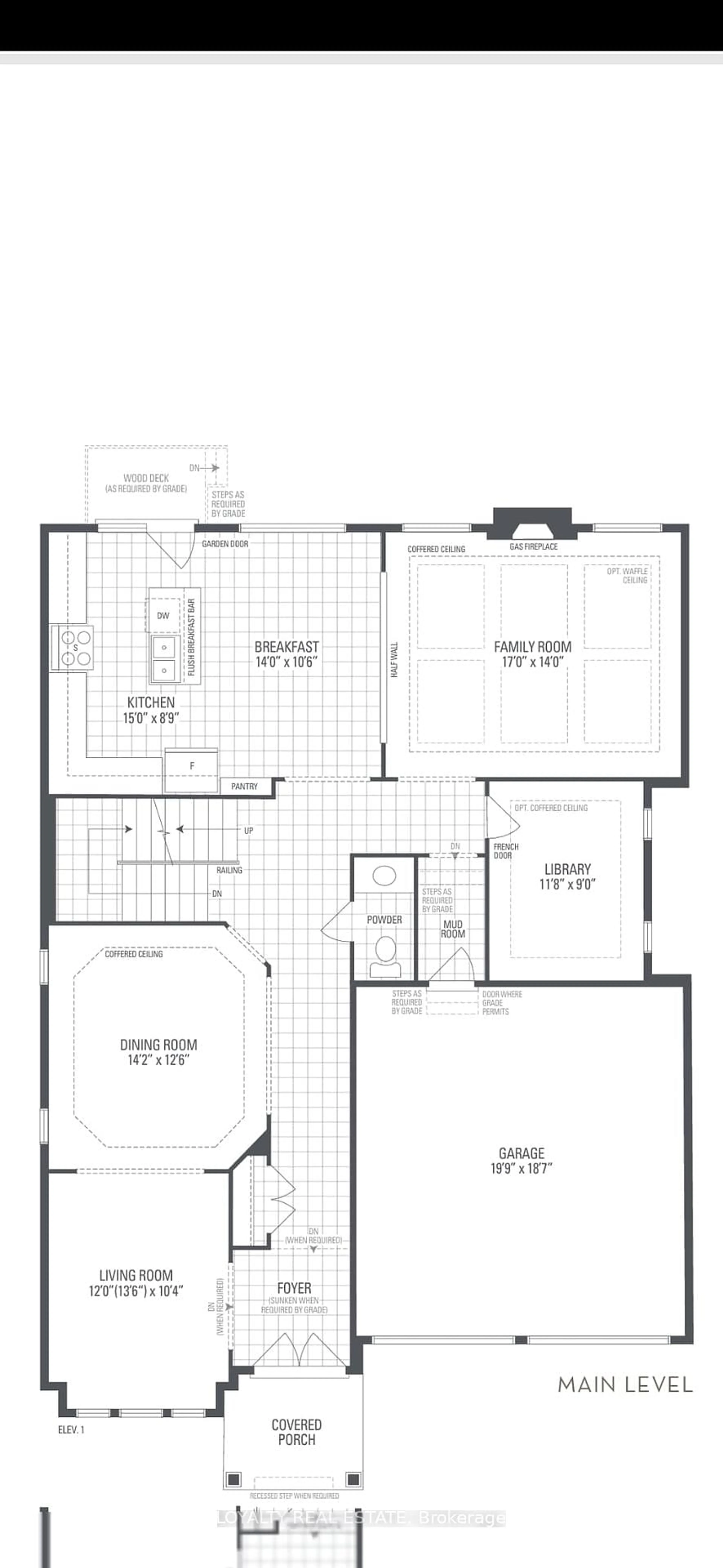 Floor plan for Lot 1 NORTH PARK Blvd, Oakville Ontario L6M 1P7