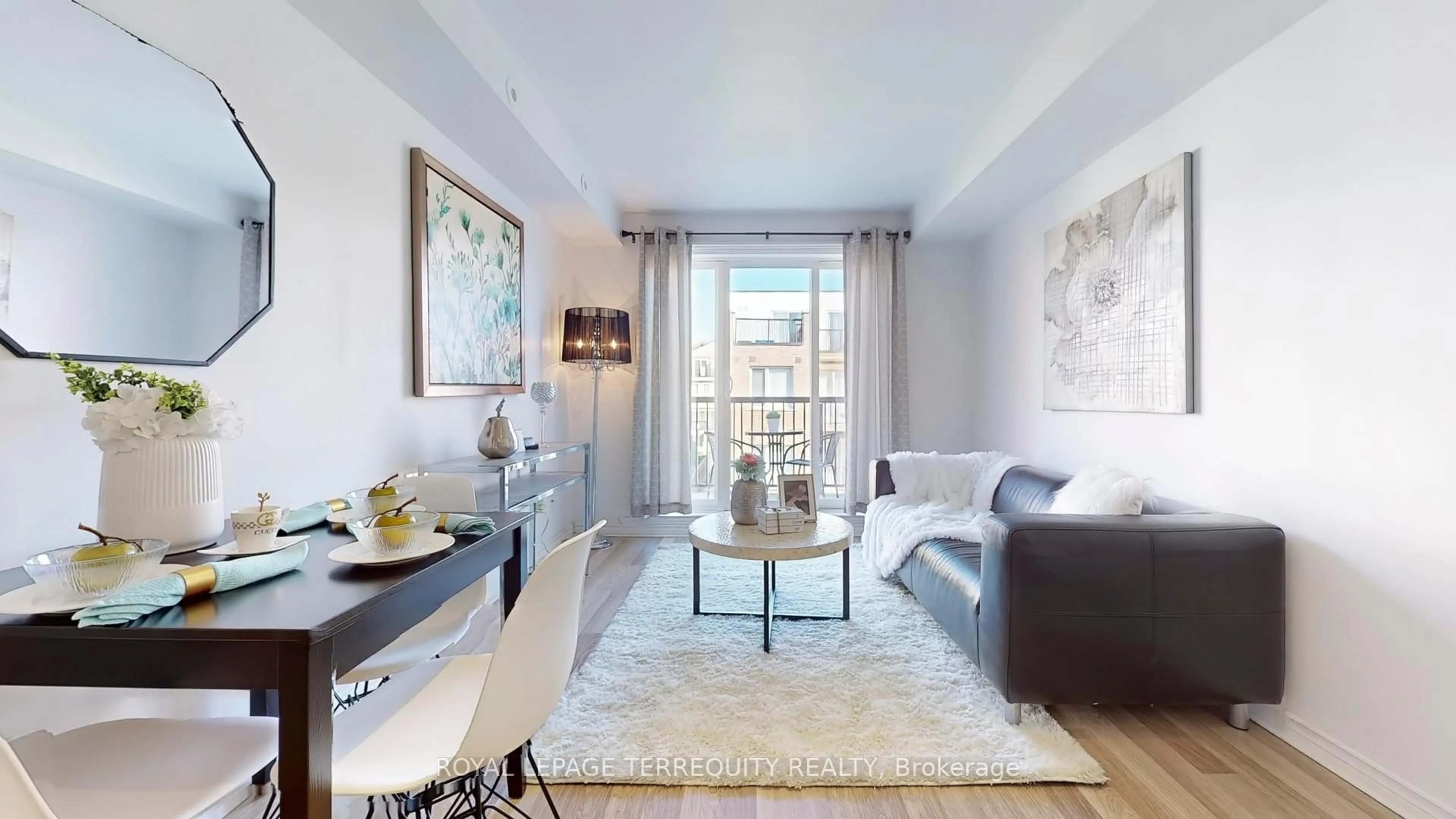 Living room with furniture, unknown for 3031 Finch Ave #2027, Toronto Ontario M9M 0A3