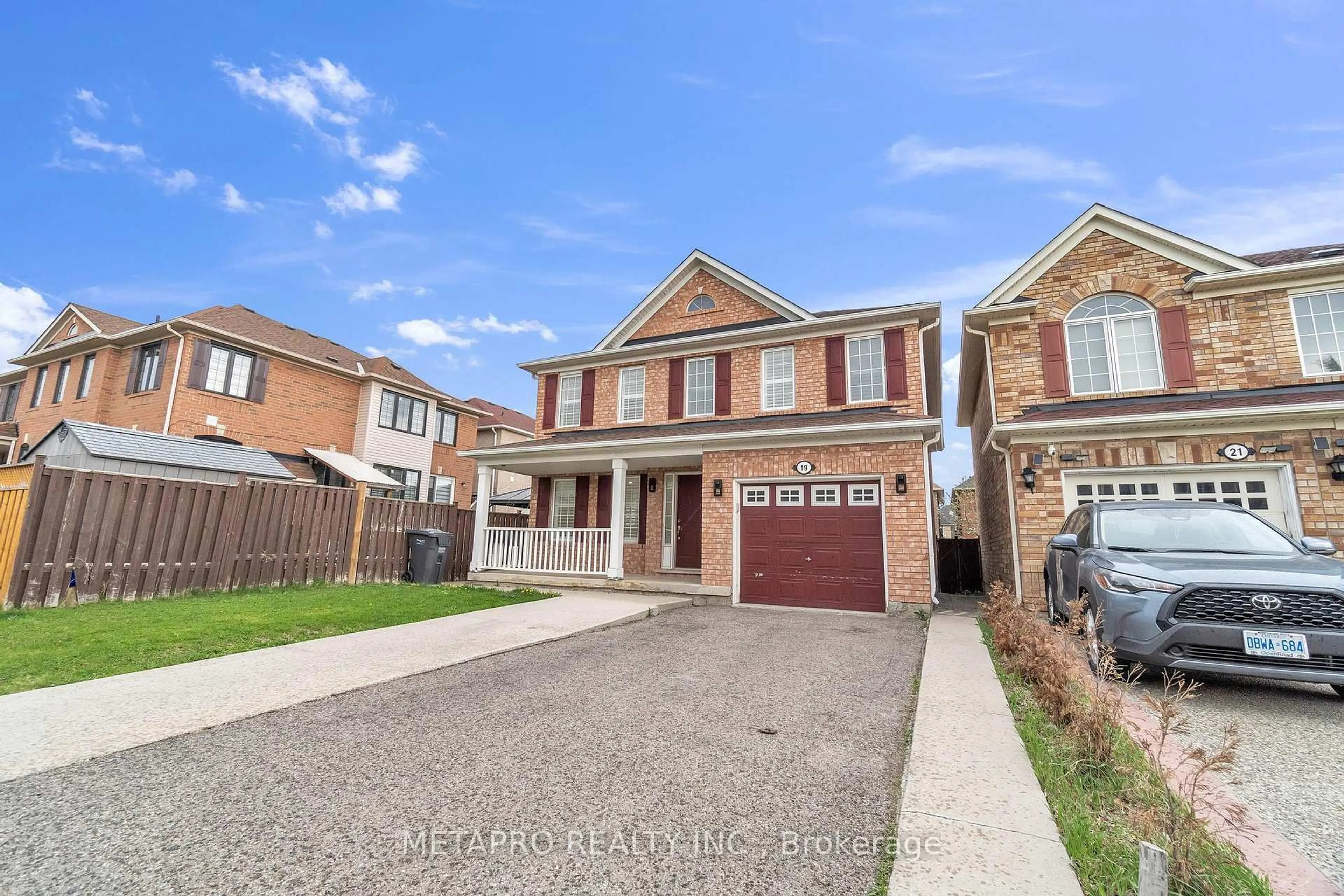 Home with brick exterior material, street for 19 Firwood Cres, Brampton Ontario L6P 2J6