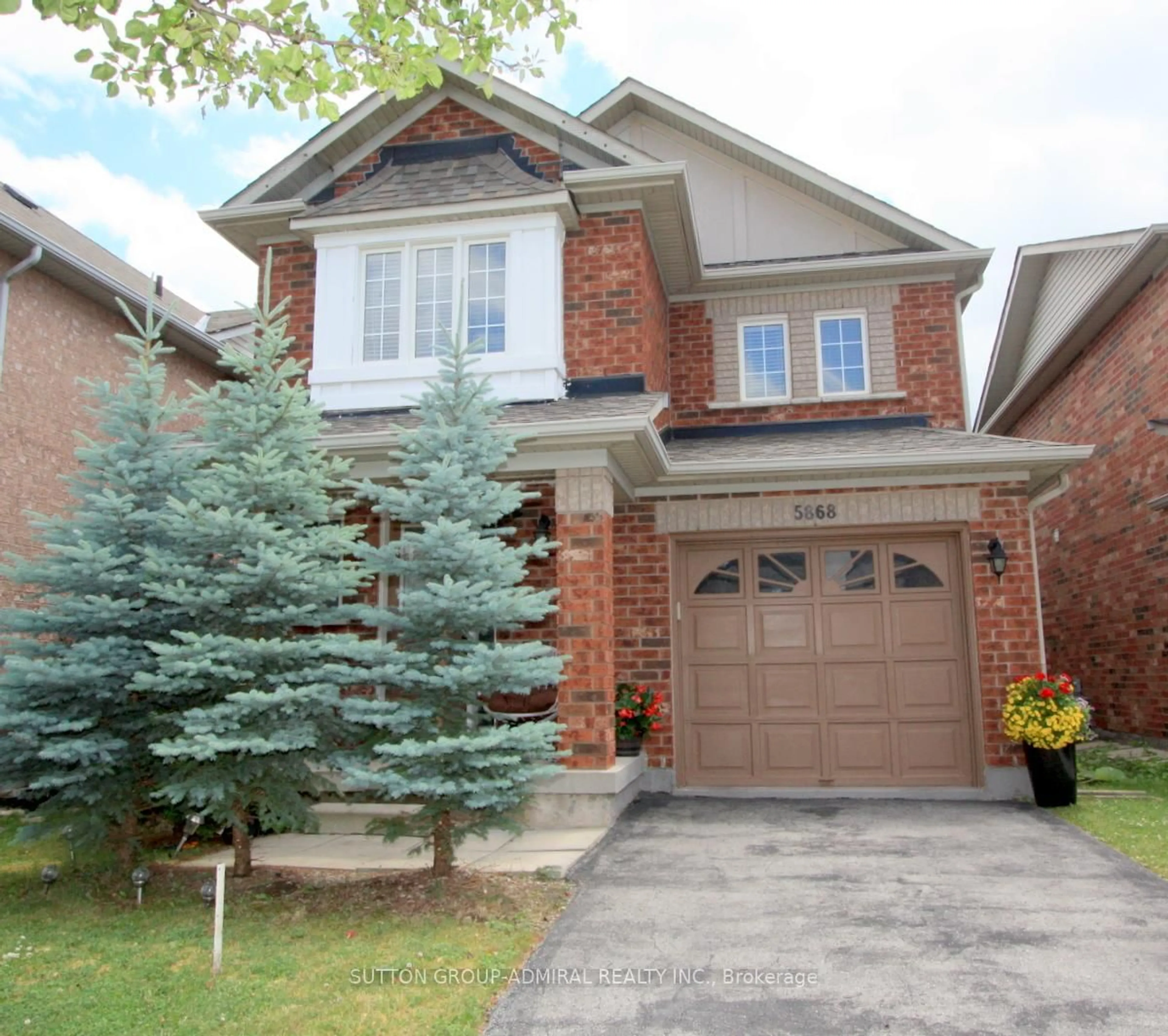 Home with brick exterior material, street for 5868 Blue Spruce Ave, Burlington Ontario L7L 7N8