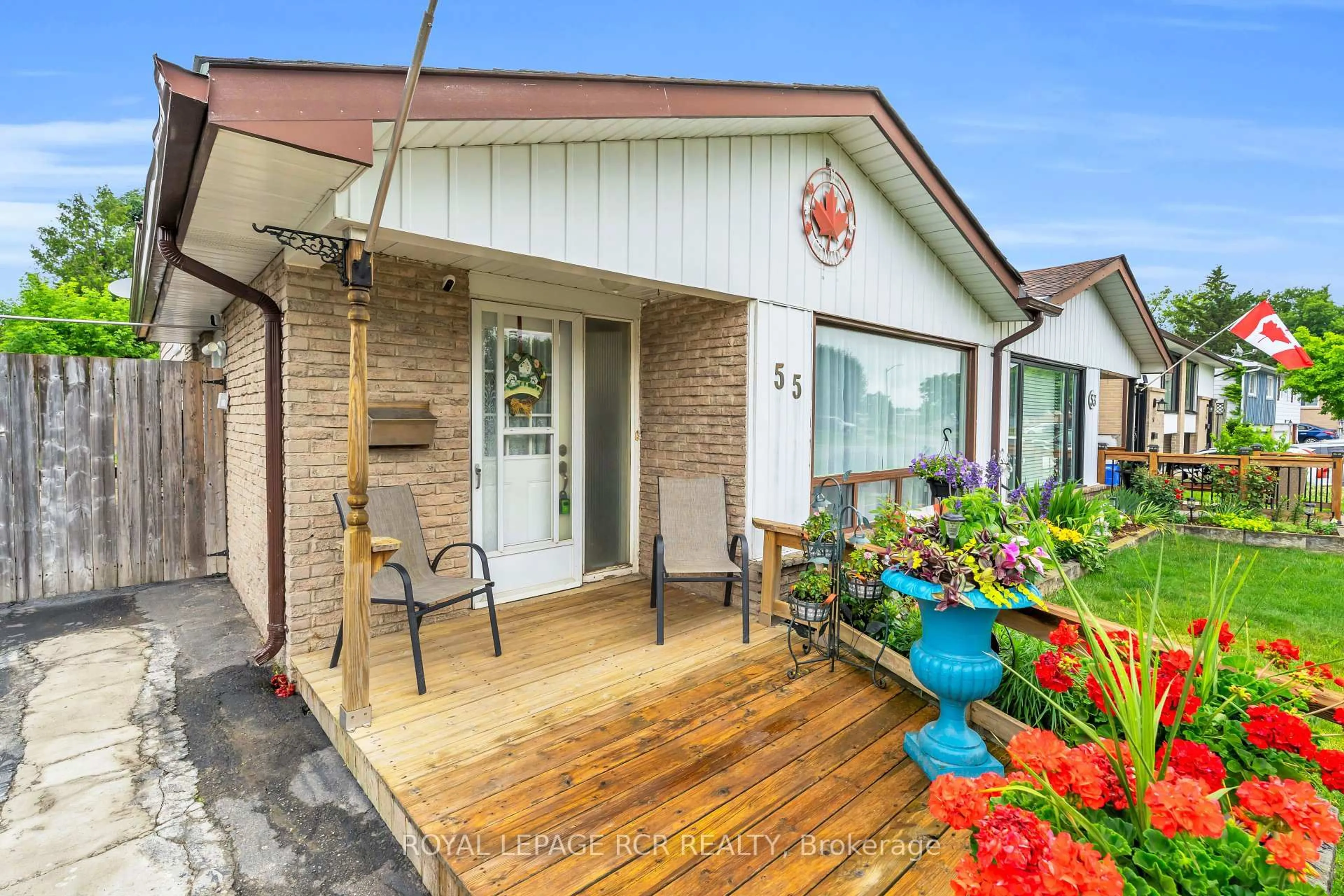 Patio, street for 55 Burbank Cres, Orangeville Ontario L9W 3E6