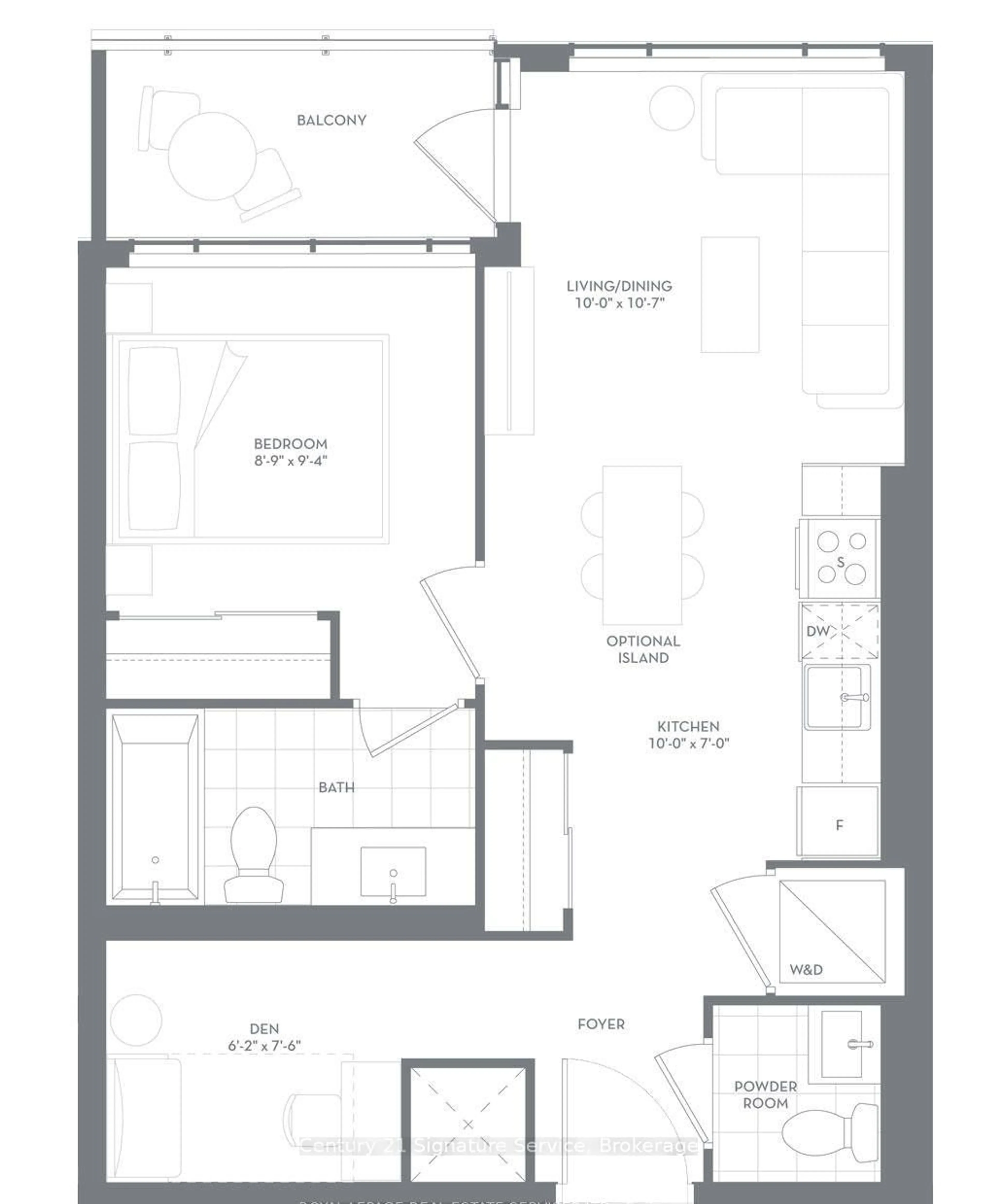 Floor plan for 8010 Derry Rd #1004, Milton Ontario L9T 9N3
