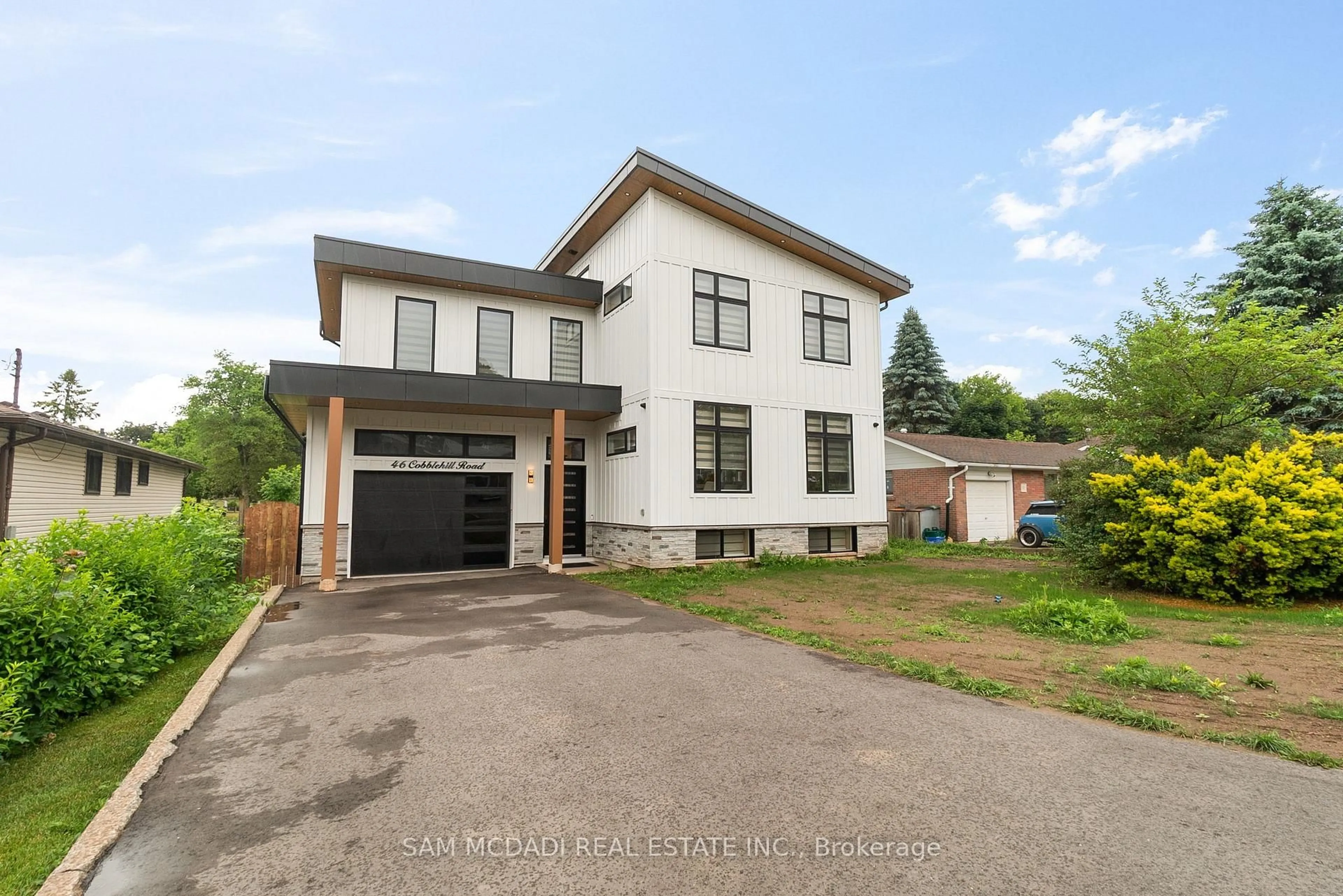Home with brick exterior material, street for 46 Cobblehill Rd, Halton Hills Ontario L7J 1N9
