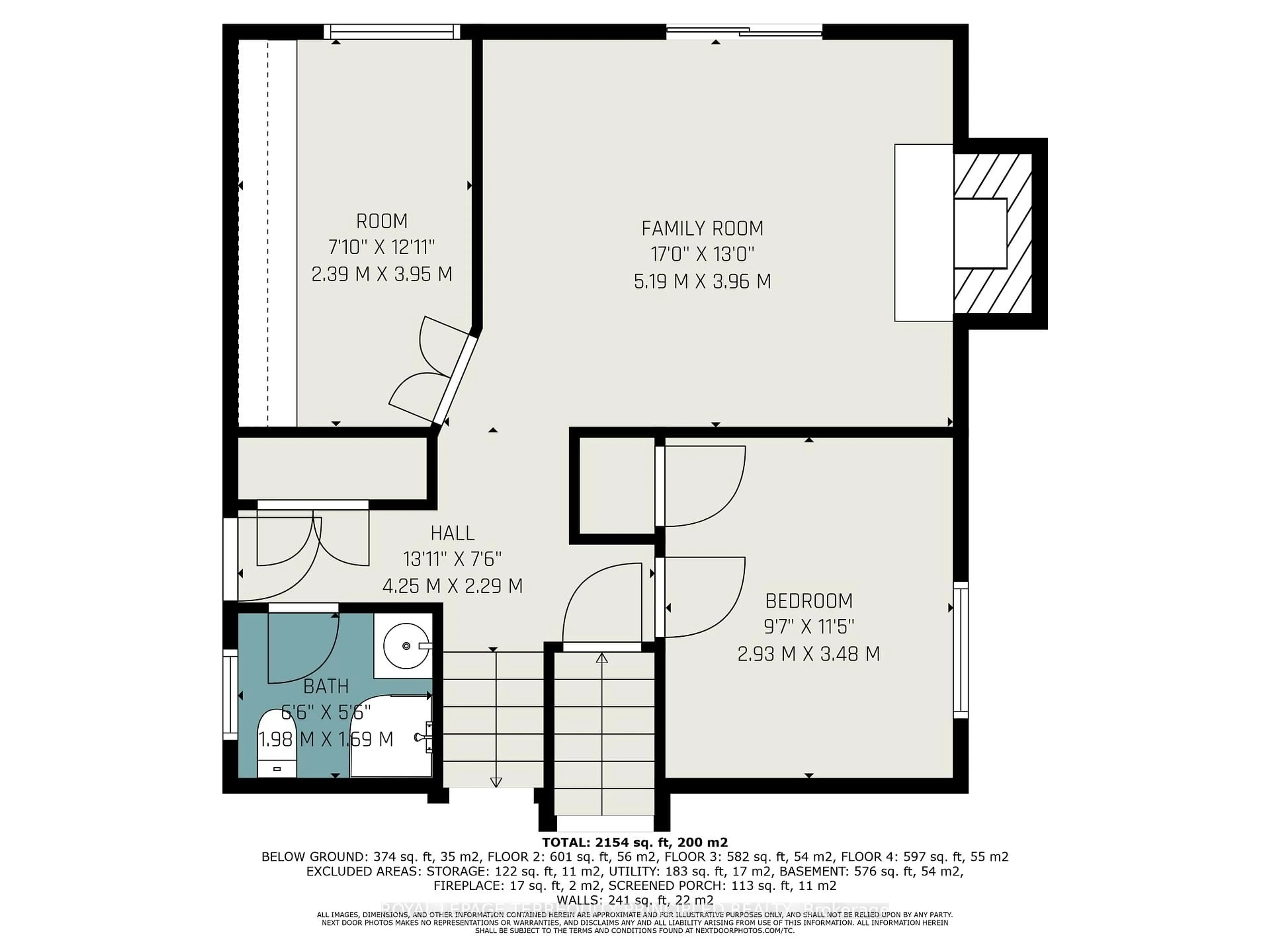 Floor plan for 485 Rathburn Rd, Toronto Ontario M9C 3S9