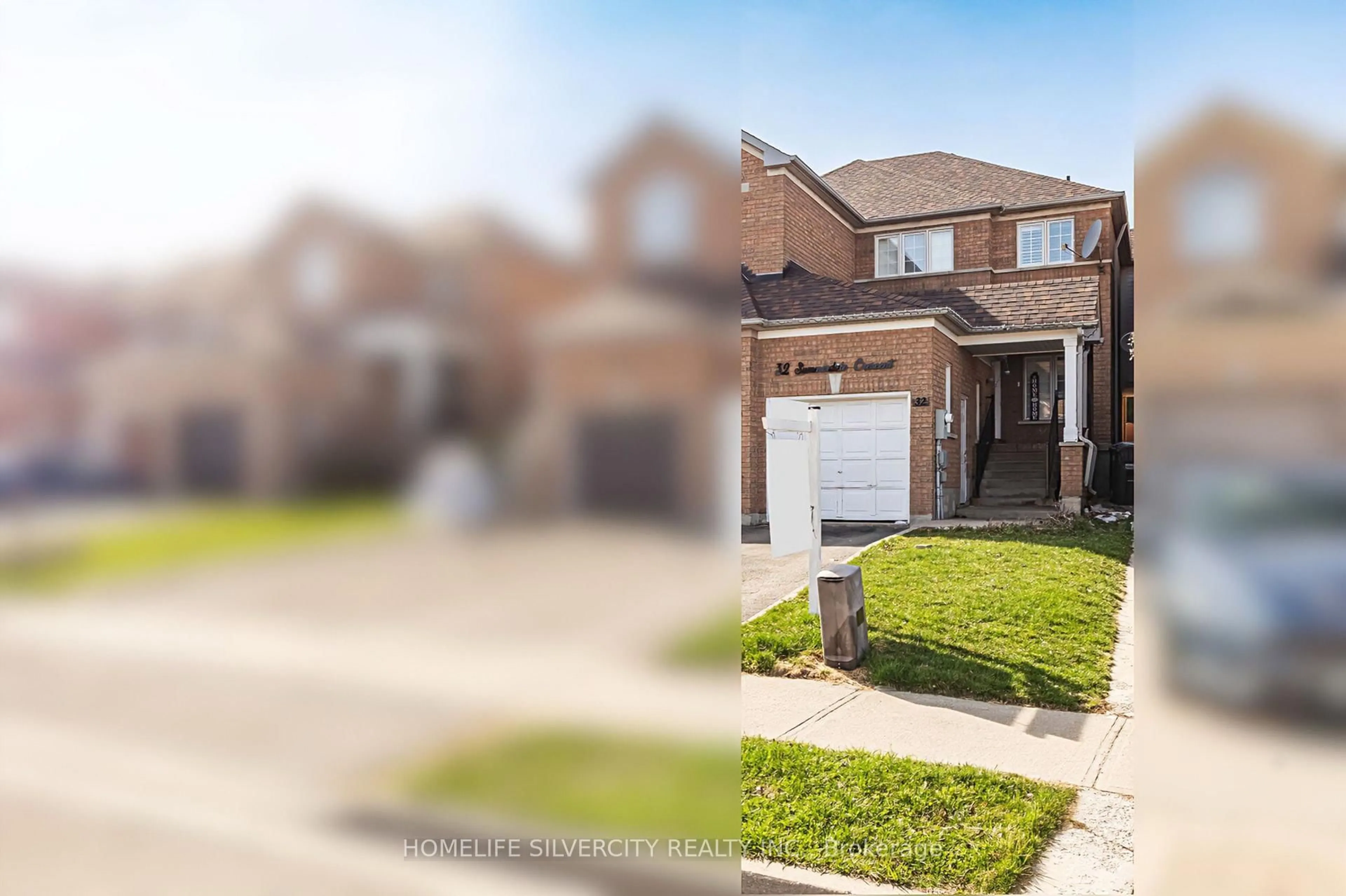Home with brick exterior material, street for 32 Summerdale Cres, Brampton Ontario L6X 4V8