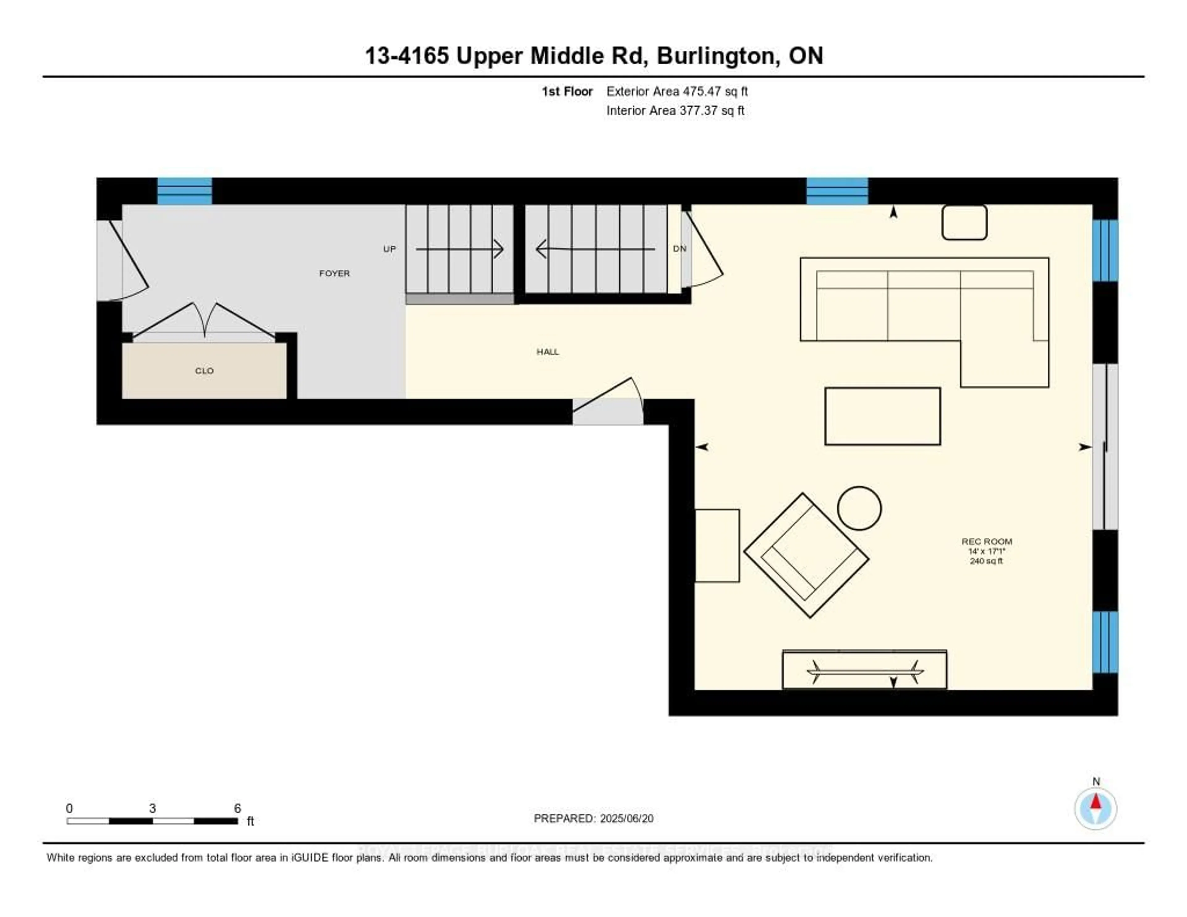 Floor plan for 4165 Upper Middle Rd #13, Burlington Ontario L7M 0V4