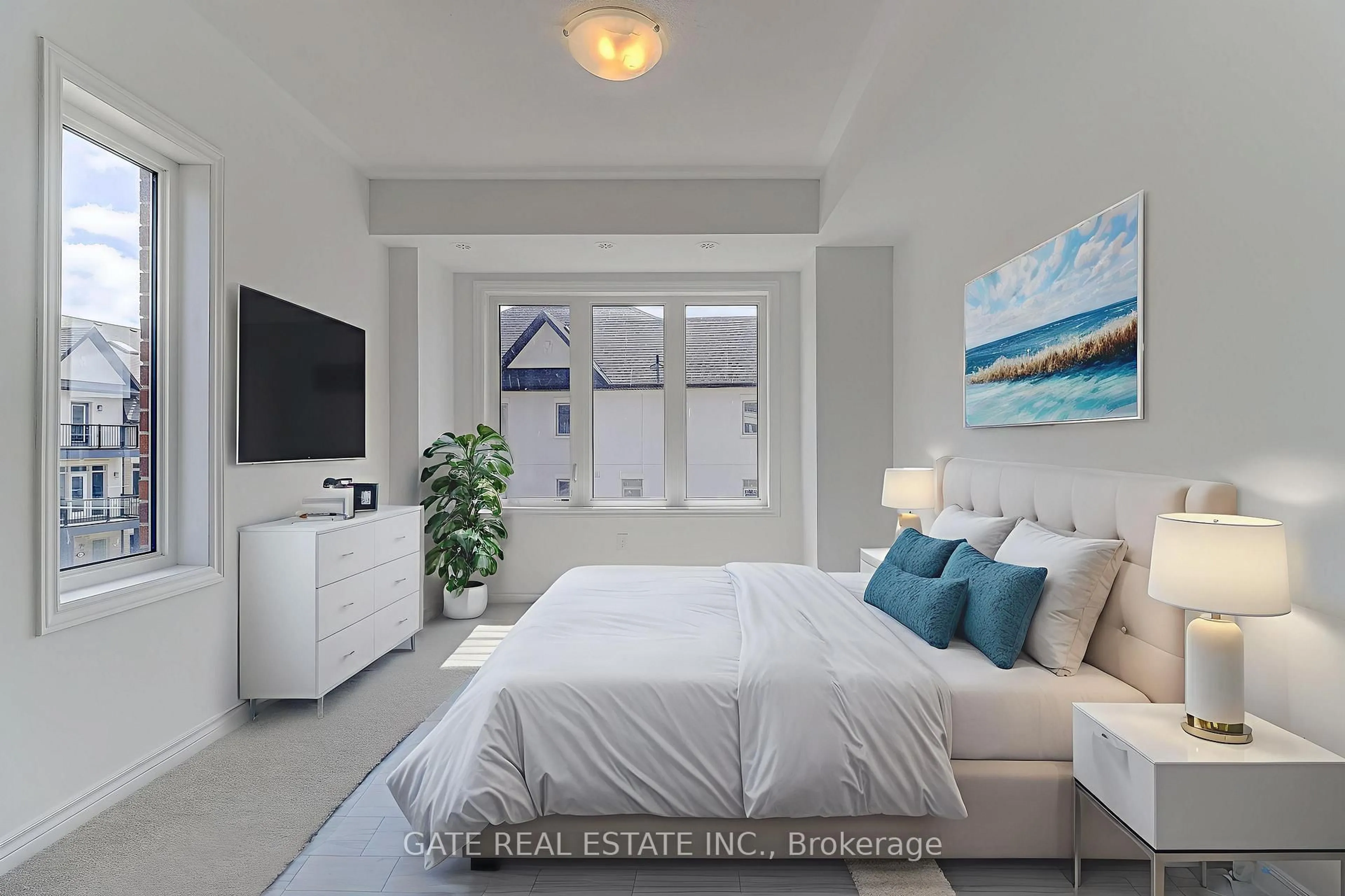 Bedroom with bed, unknown for 46 Springdale Ave, Caledon Ontario L7C 4L4