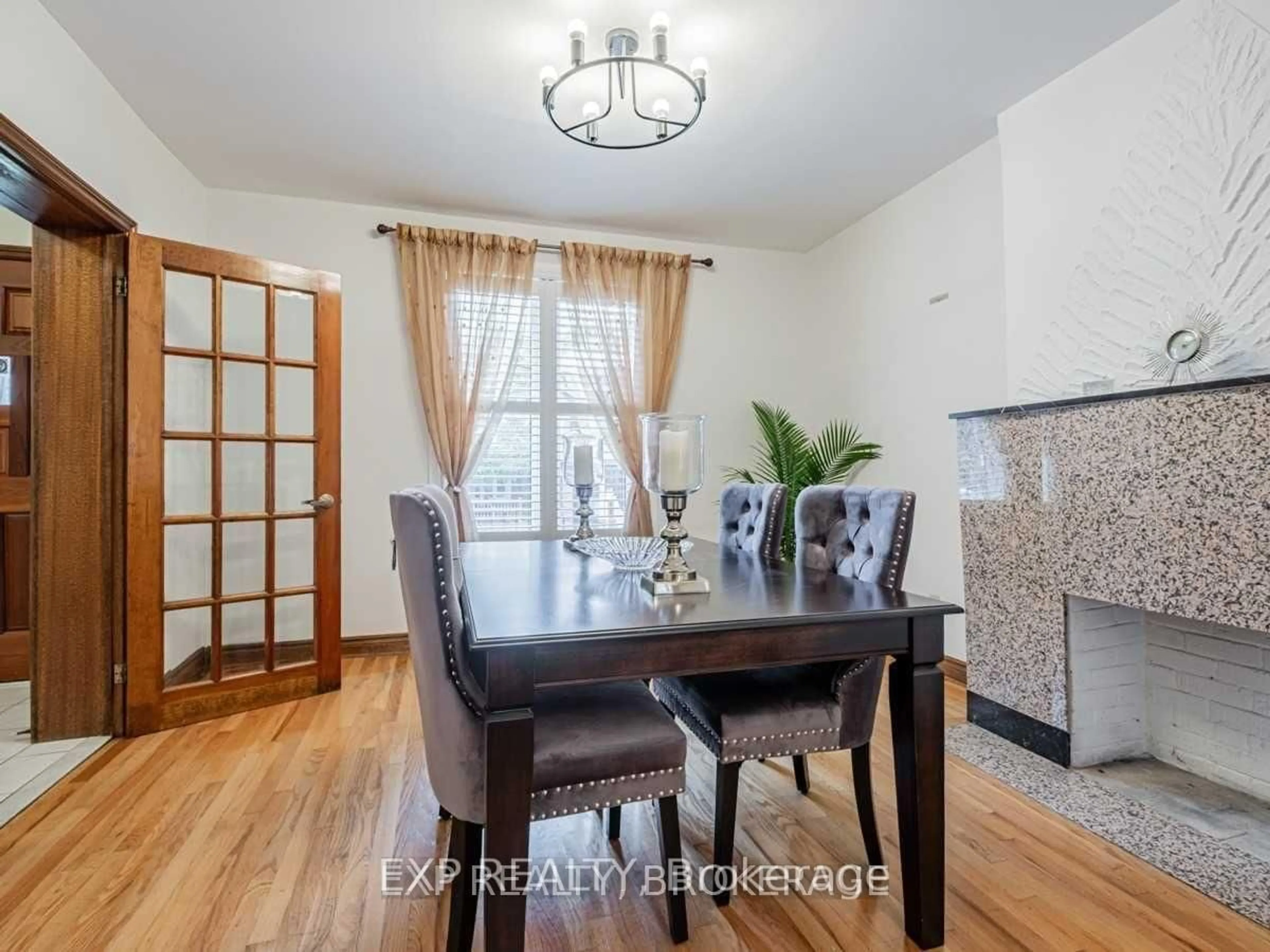 Dining room, wood/laminate floor for 62 Aziel St, Toronto Ontario M6P 2N9
