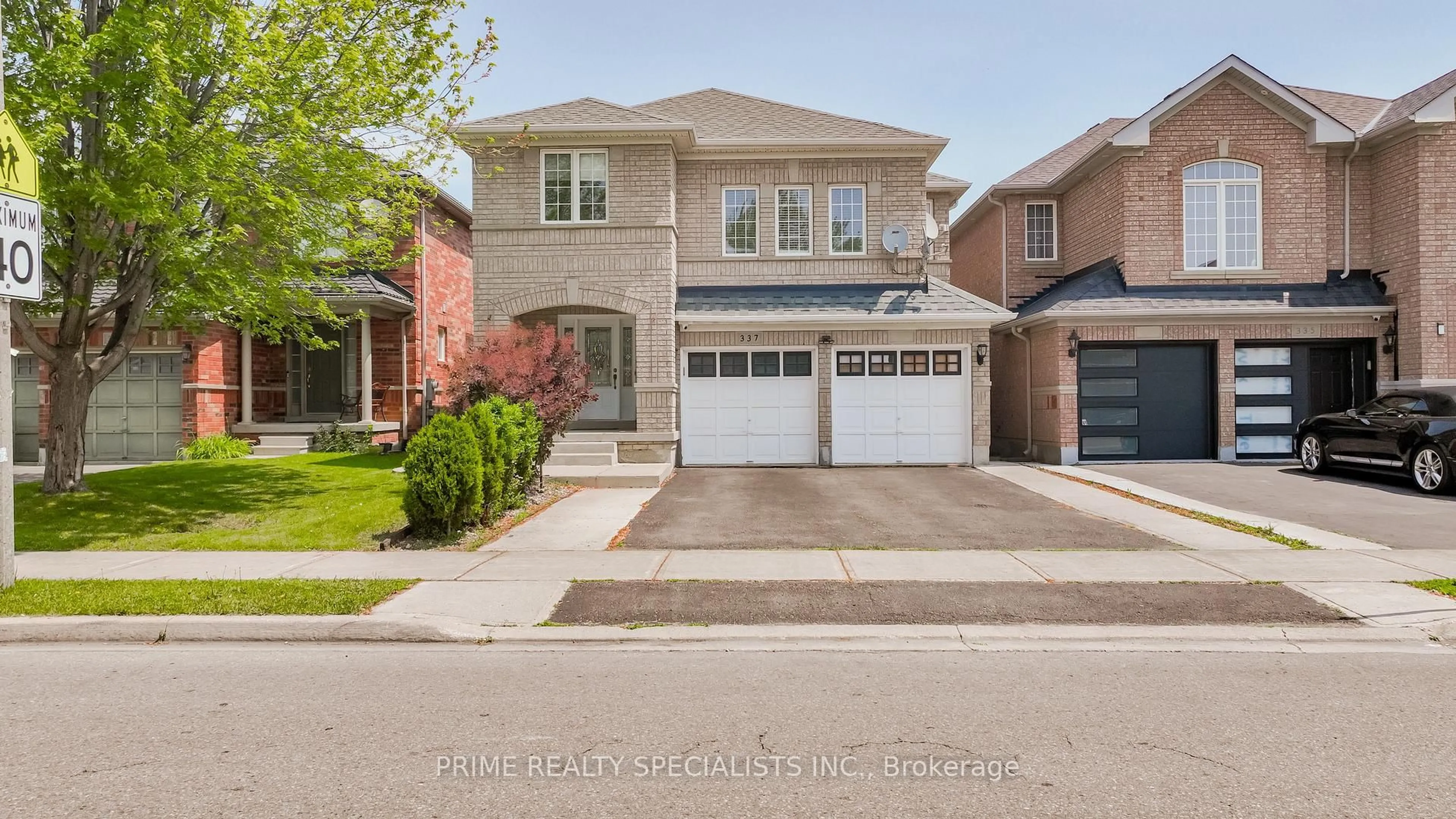 Home with brick exterior material, street for 337 Brisdale Dr, Brampton Ontario L7A 3B9