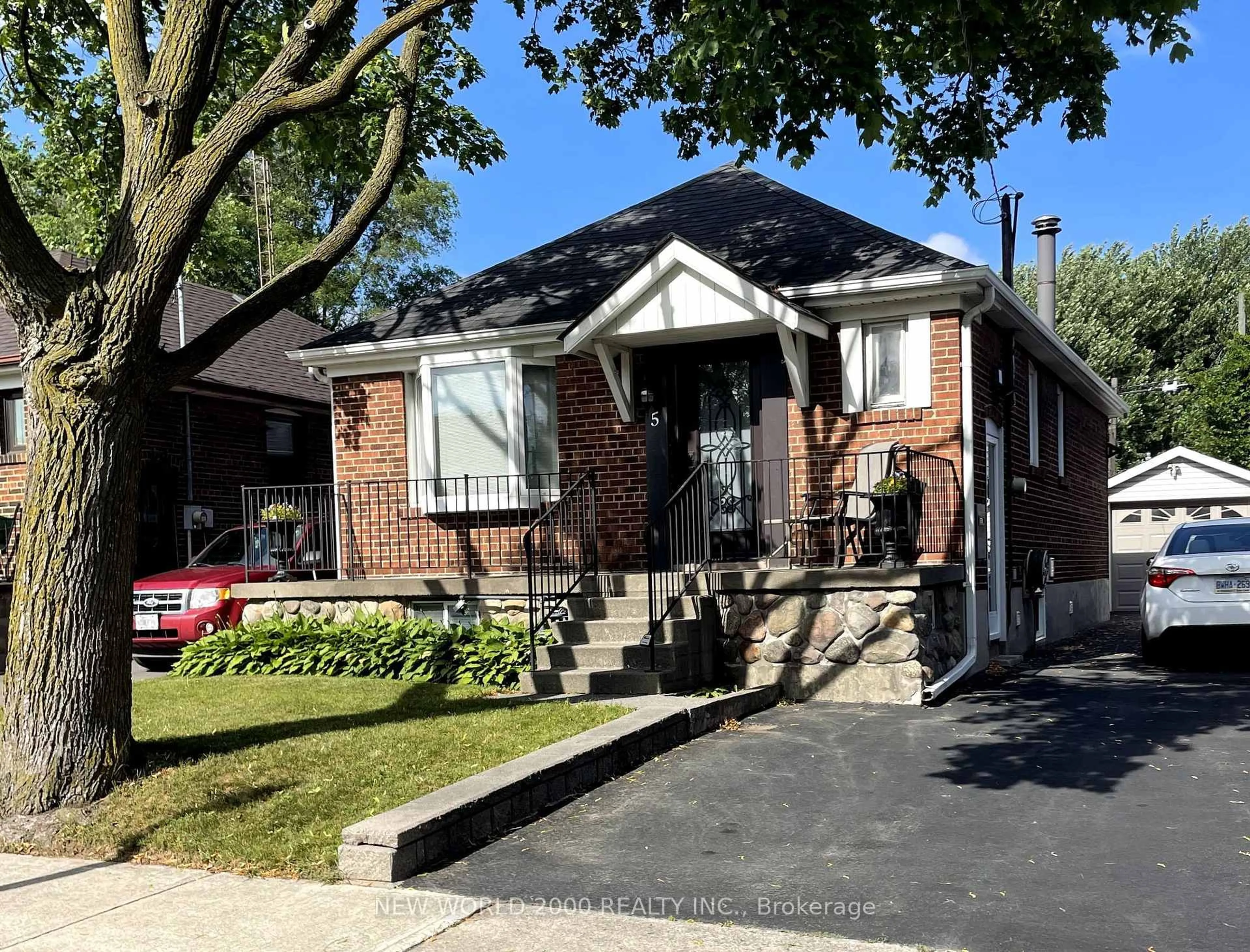 Home with brick exterior material, street for 5 Parker Ave, Toronto Ontario M8Z 4L6