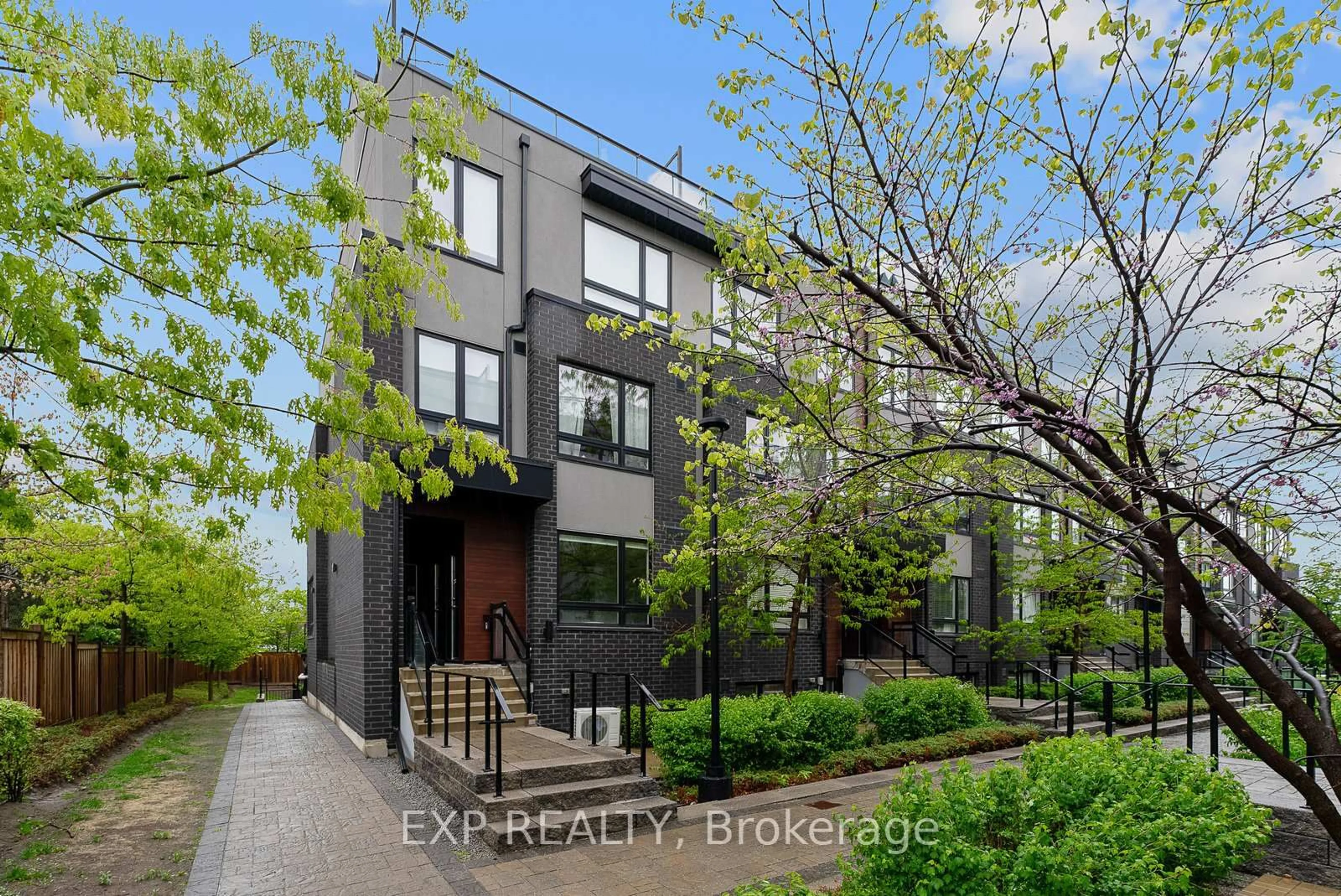 Home with brick exterior material, street for 1100 Briar Hill Ave #318, Toronto Ontario M6B 1M7
