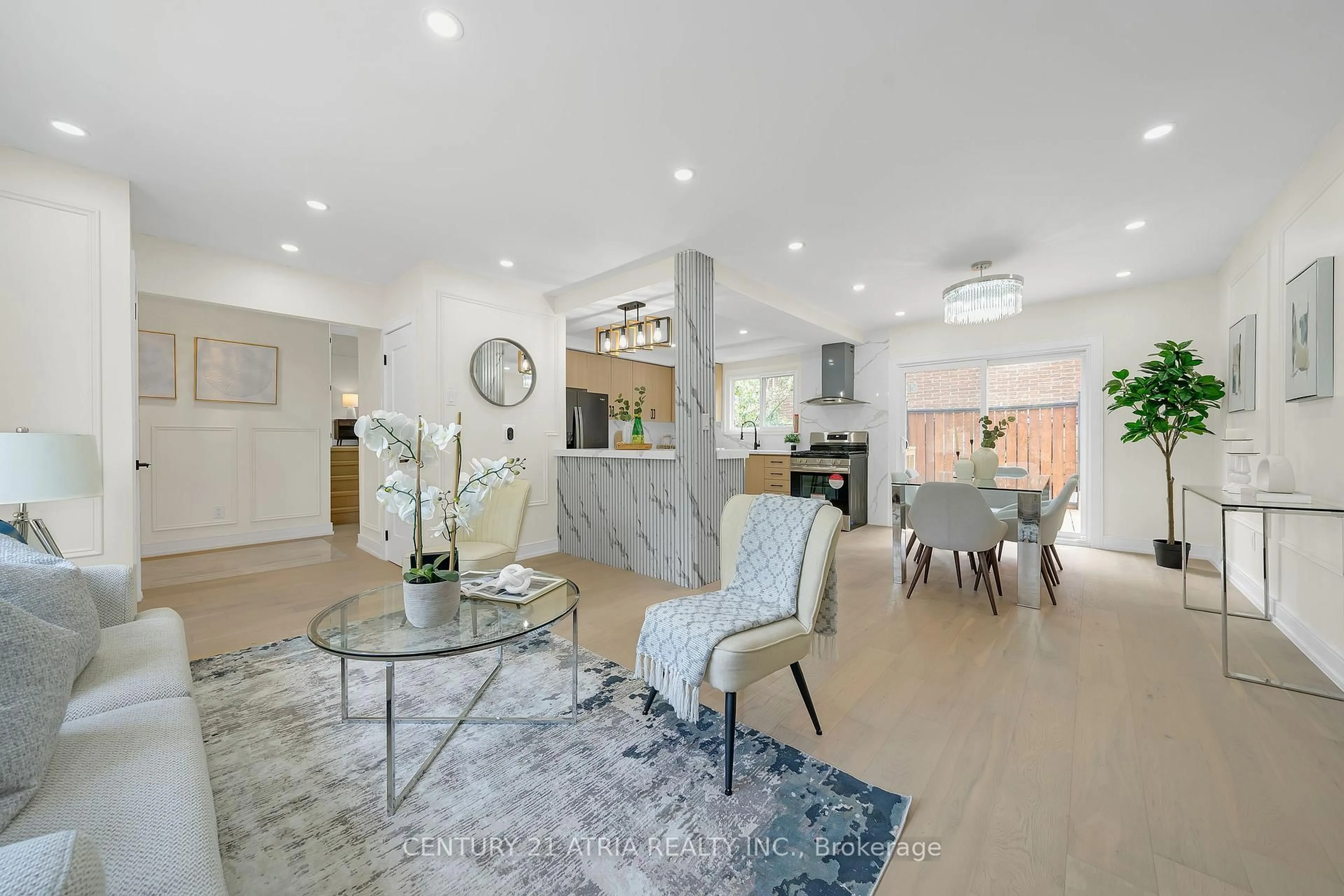 Open concept kitchen, ceramic/tile floor for 48 Tealham Dr, Toronto Ontario M9V 3T6