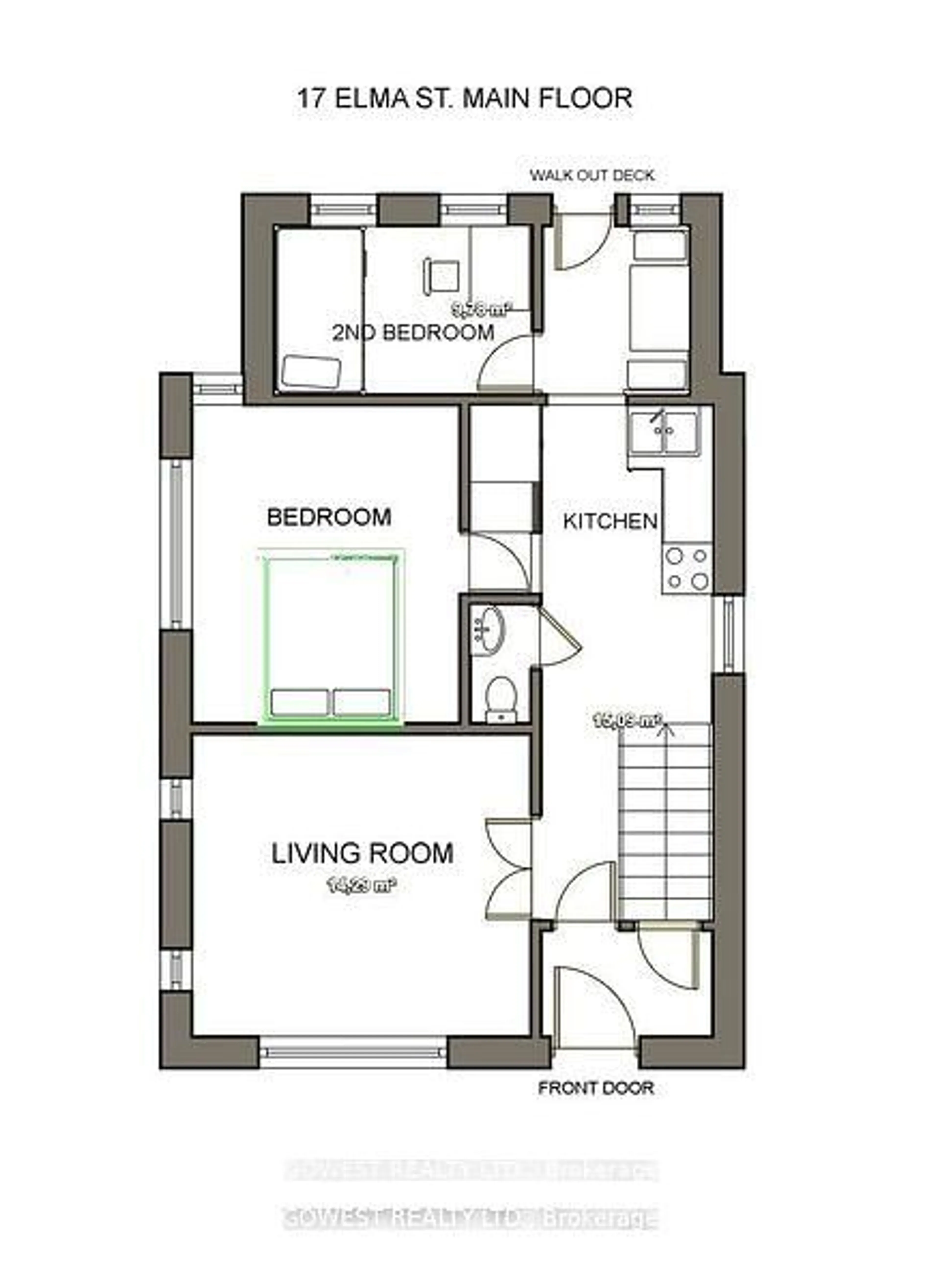 Floor plan for 17 Elma St, Toronto Ontario M8V 1X9