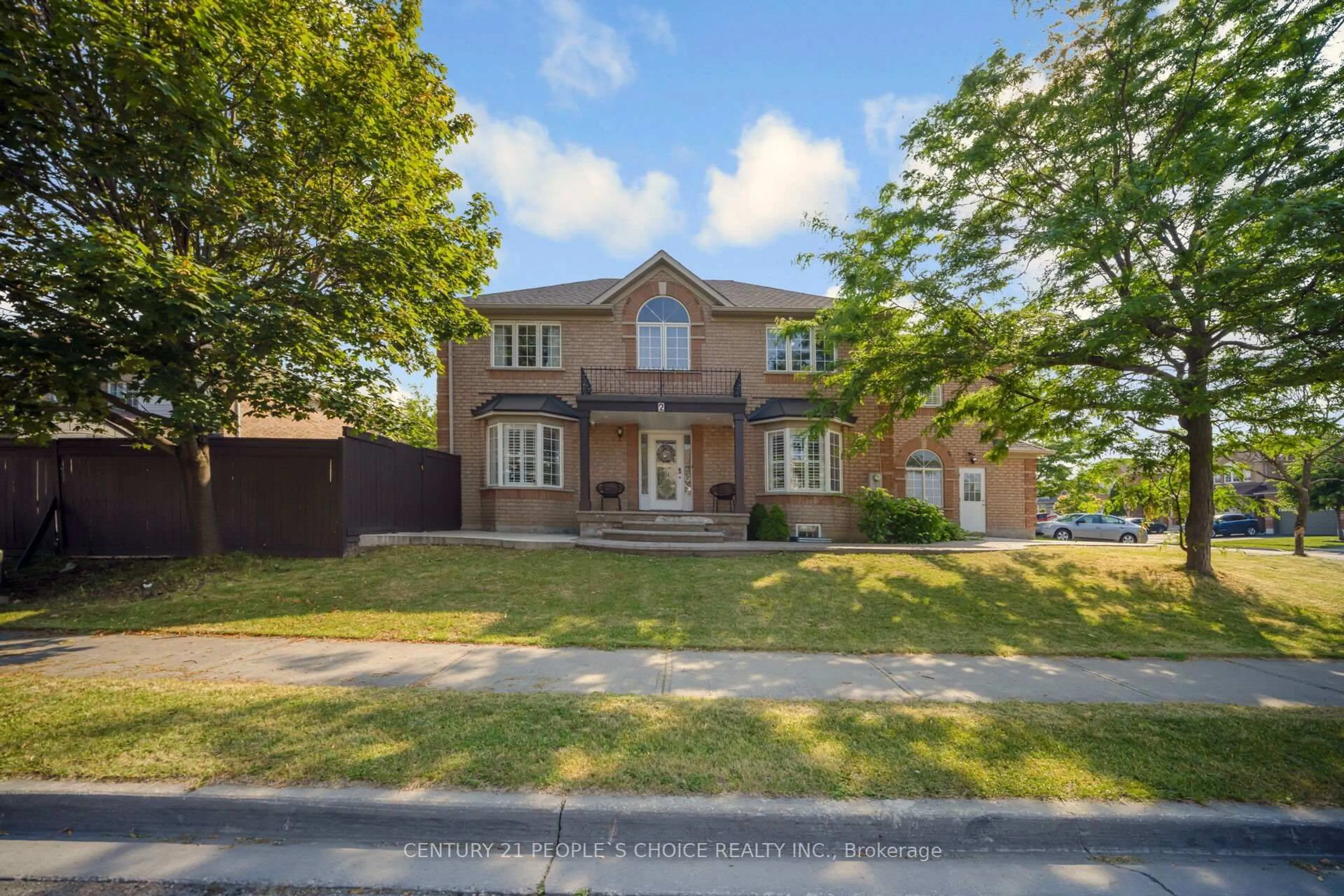 Home with brick exterior material, street for 2 Checkerberry Cres, Brampton Ontario L6R 2T2
