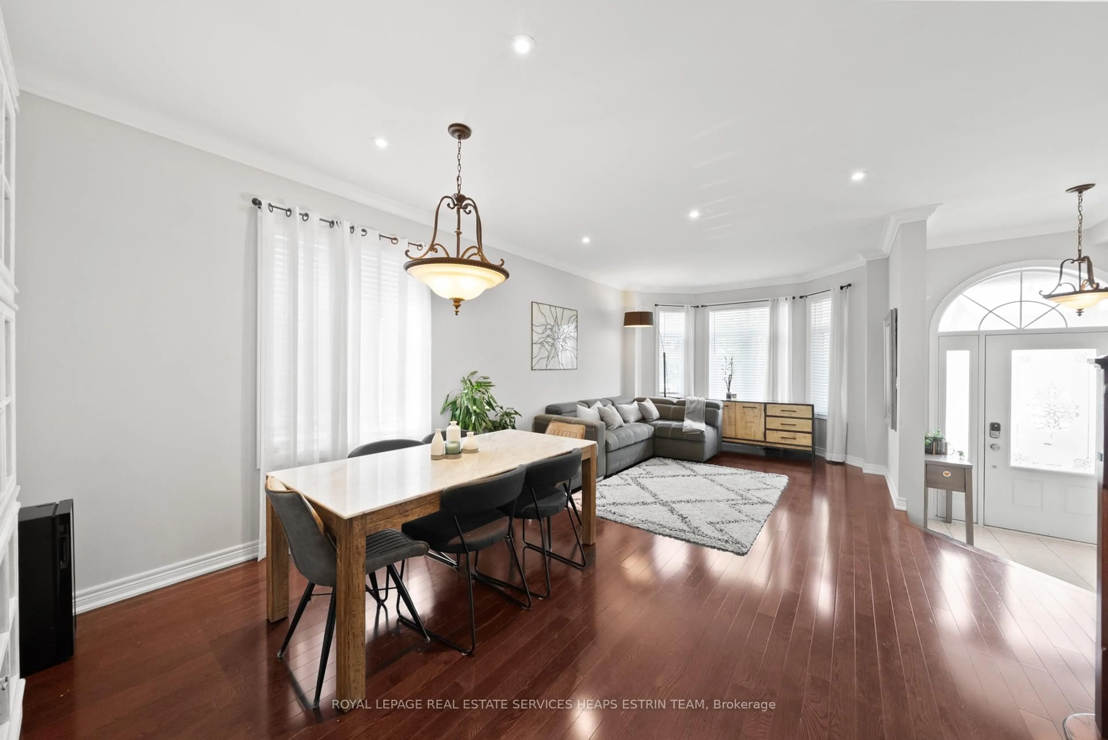Dining room, wood/laminate floor for 15 Watt Ave, Toronto Ontario M6M 3R2
