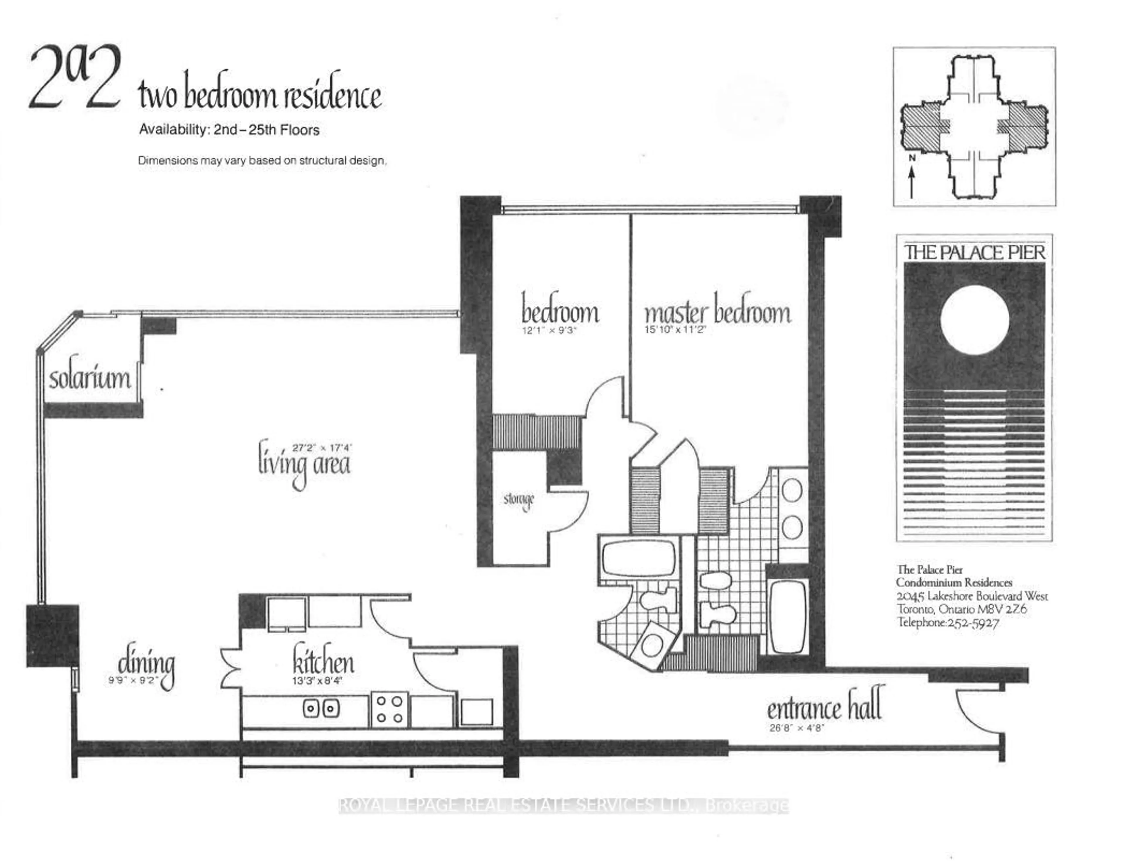 Floor plan for 2045 Lake Shore Blvd #904, Toronto Ontario M8V 2Z6