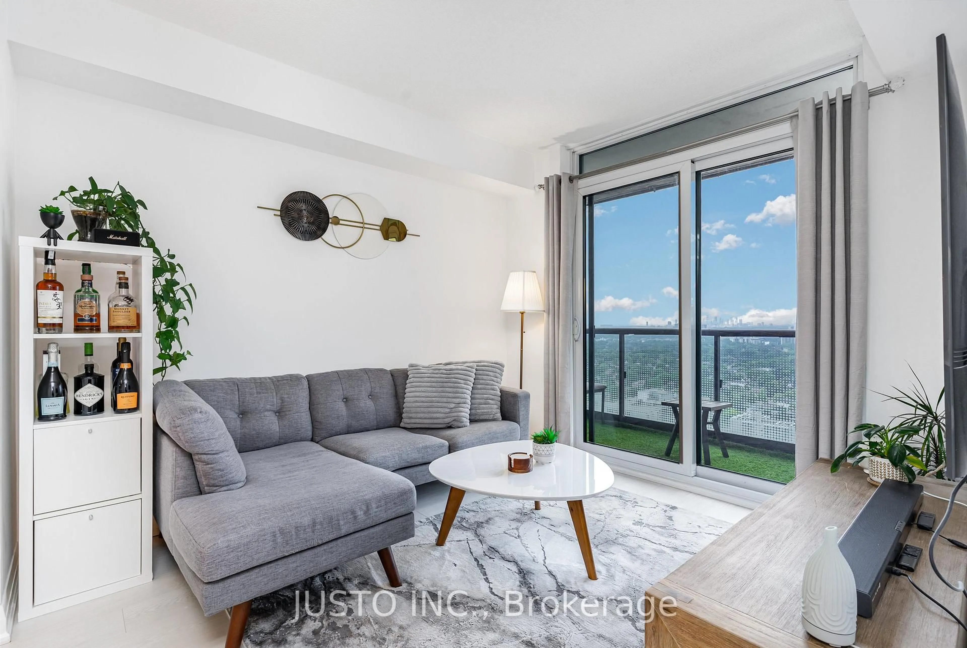 Living room with furniture, unknown for 30 Gibbs Rd #2701, Toronto Ontario M9B 0E4