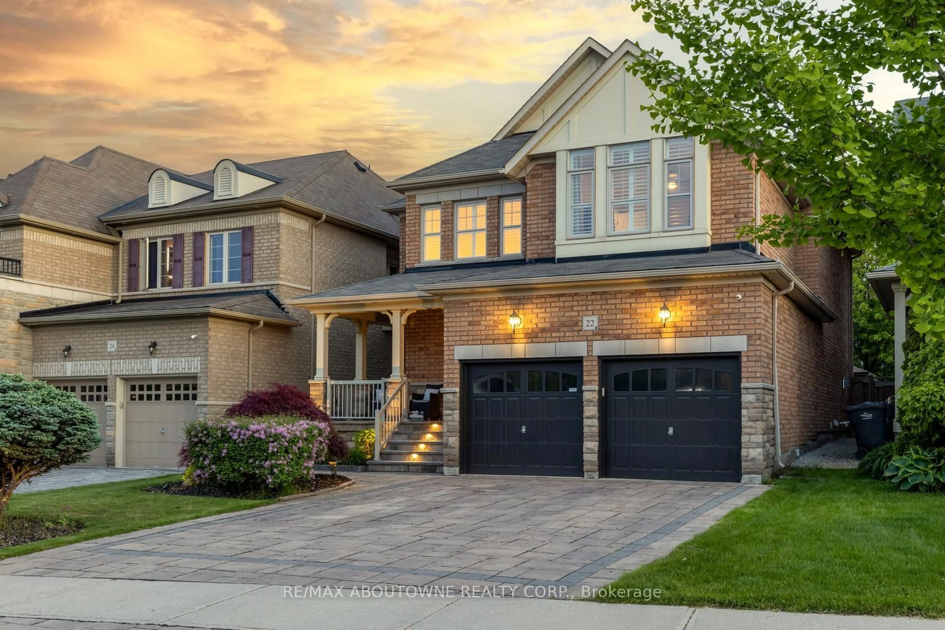 Home with brick exterior material, street for 22 Interlacken Dr, Brampton Ontario L6X 0W7