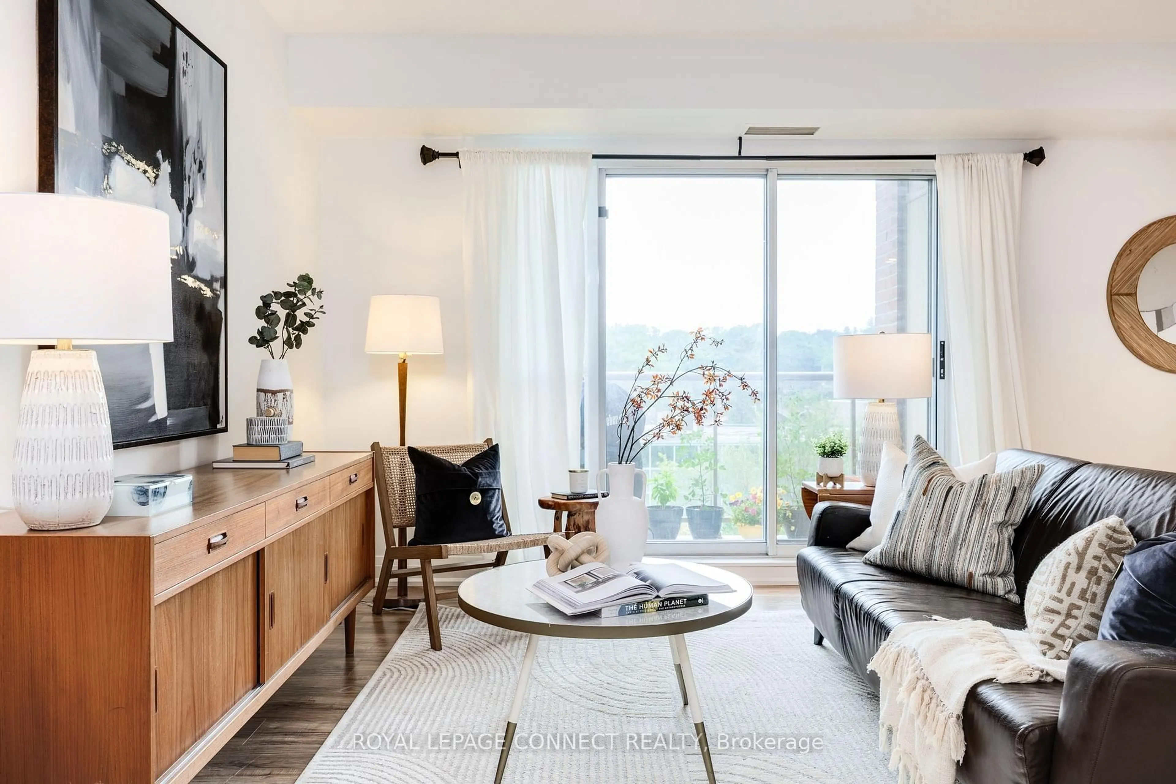 Living room with furniture, unknown for 2088 Lawrence Ave #308, Toronto Ontario M9N 3Z9