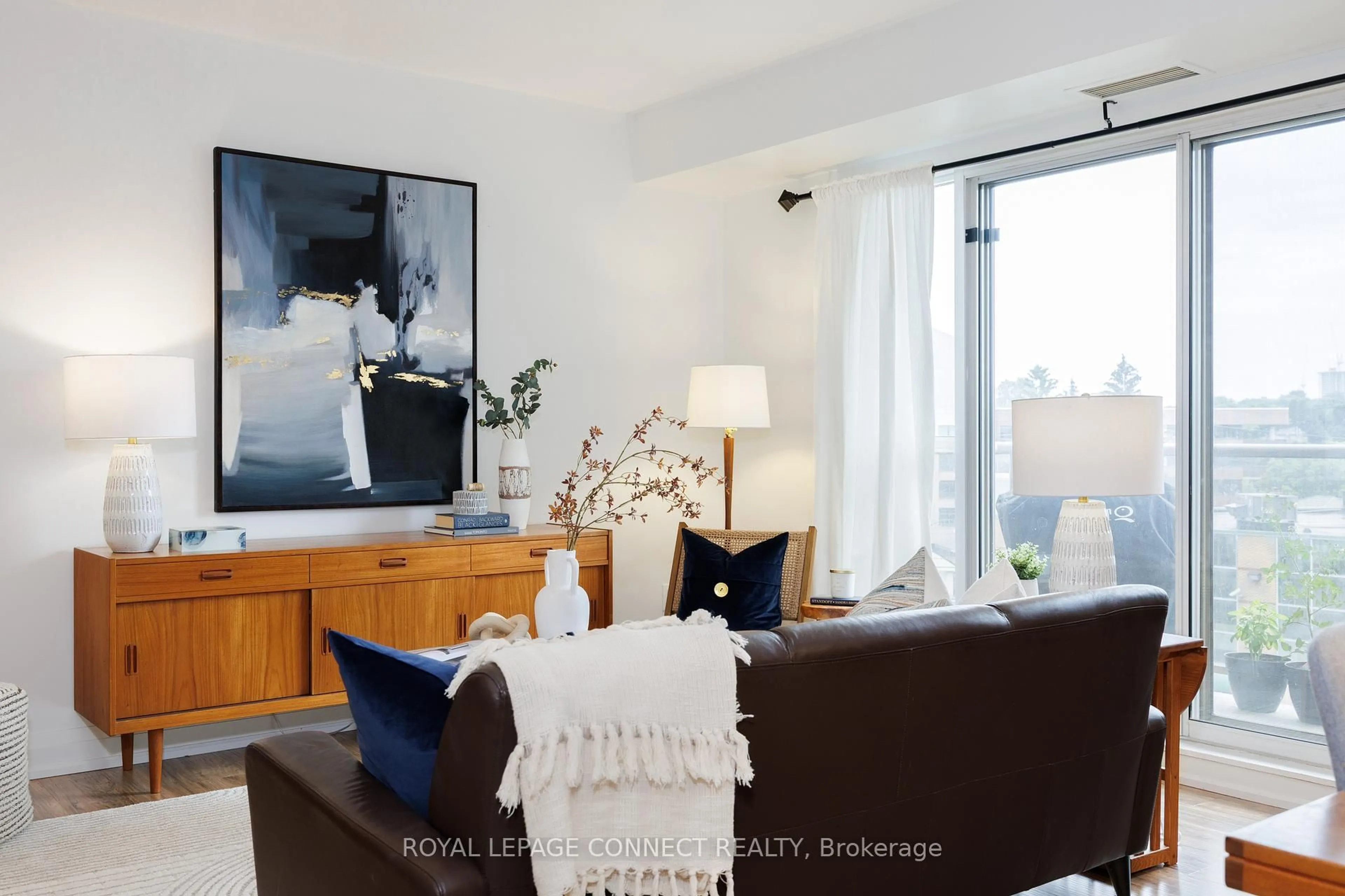 Living room with furniture, unknown for 2088 Lawrence Ave #308, Toronto Ontario M9N 3Z9