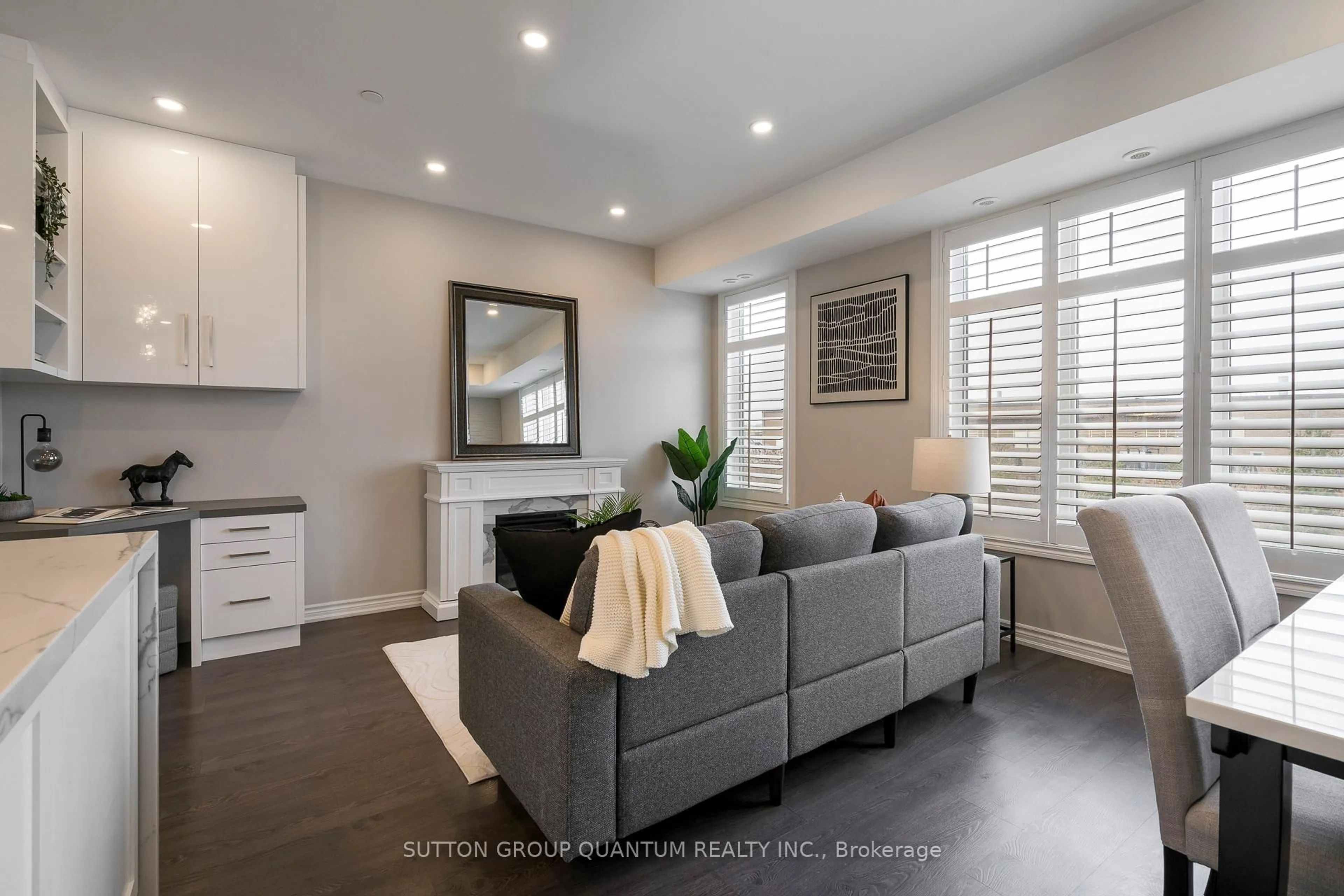 Living room with furniture, unknown for 145 Long Branch Ave #15, Toronto Ontario M8W 0A9
