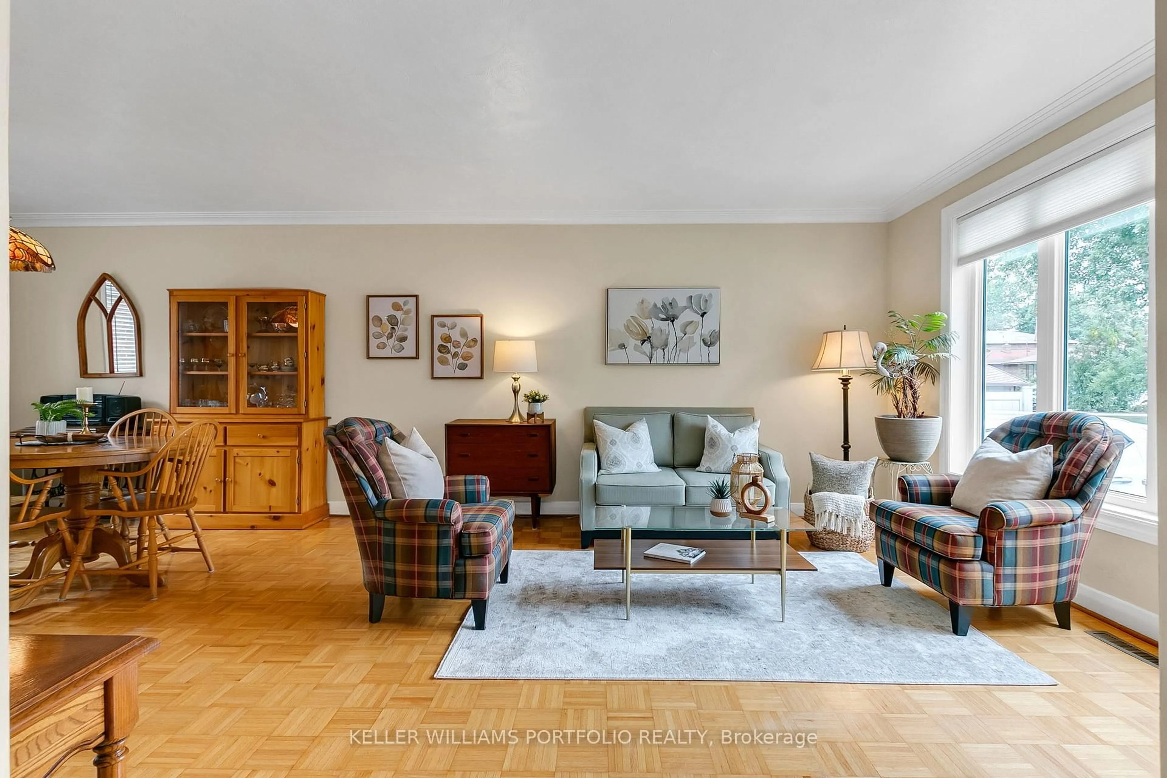 Living room with furniture, unknown for 14 Lynnford Dr, Toronto Ontario M9B 1H7