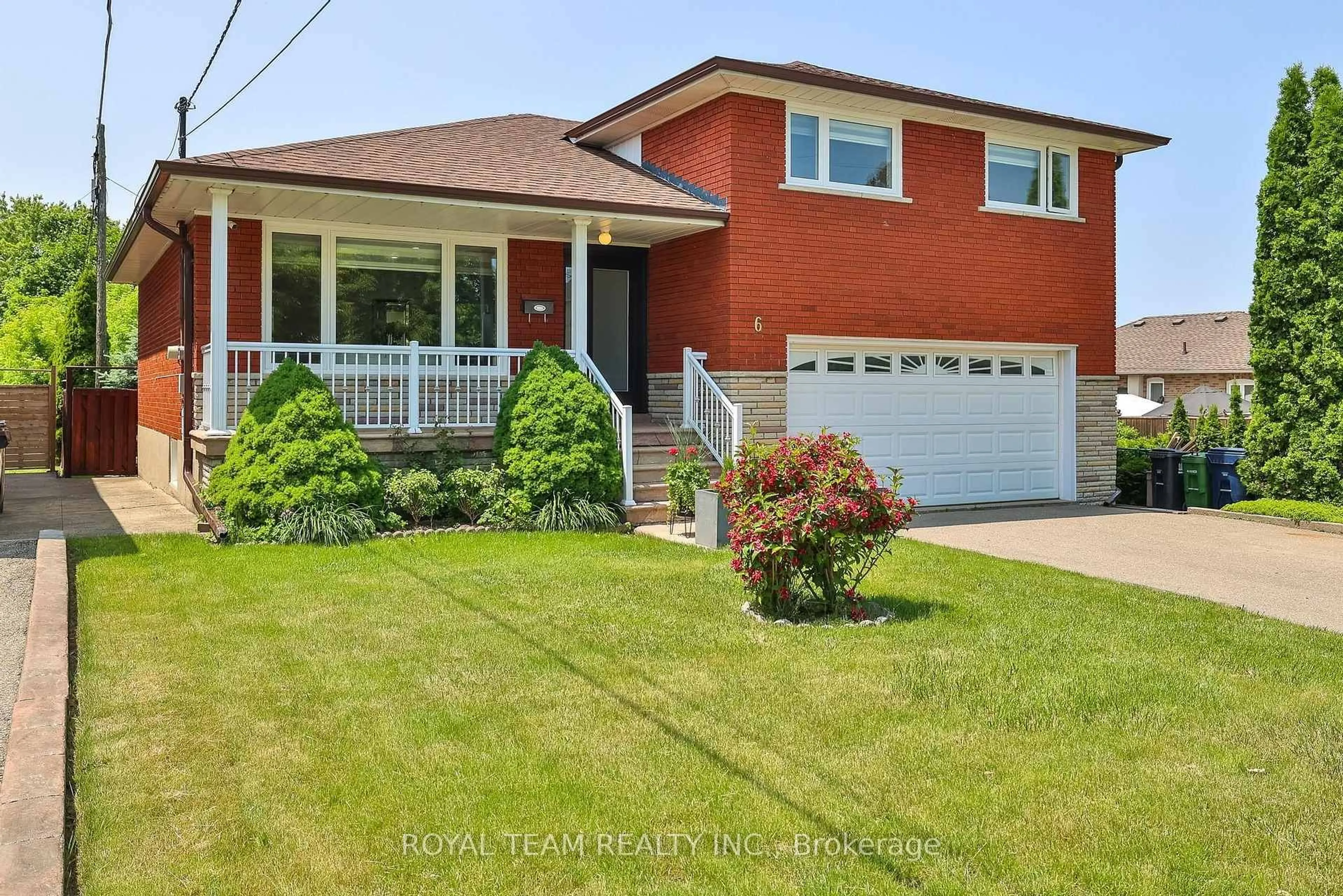 Home with brick exterior material, street for 6 Crioline Rd, Toronto Ontario M6L 2S3