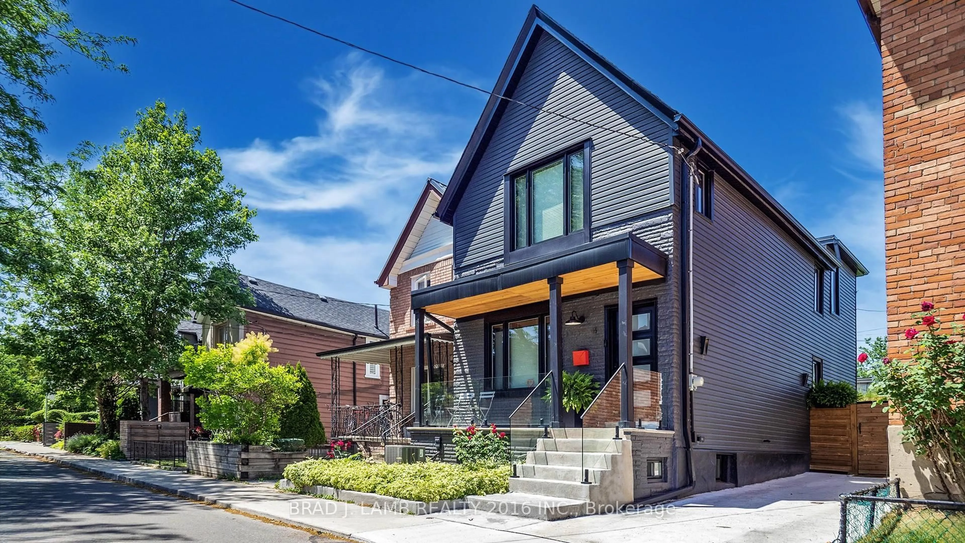 Home with brick exterior material, street for 4 Manchester Ave, Toronto Ontario M6G 1V3