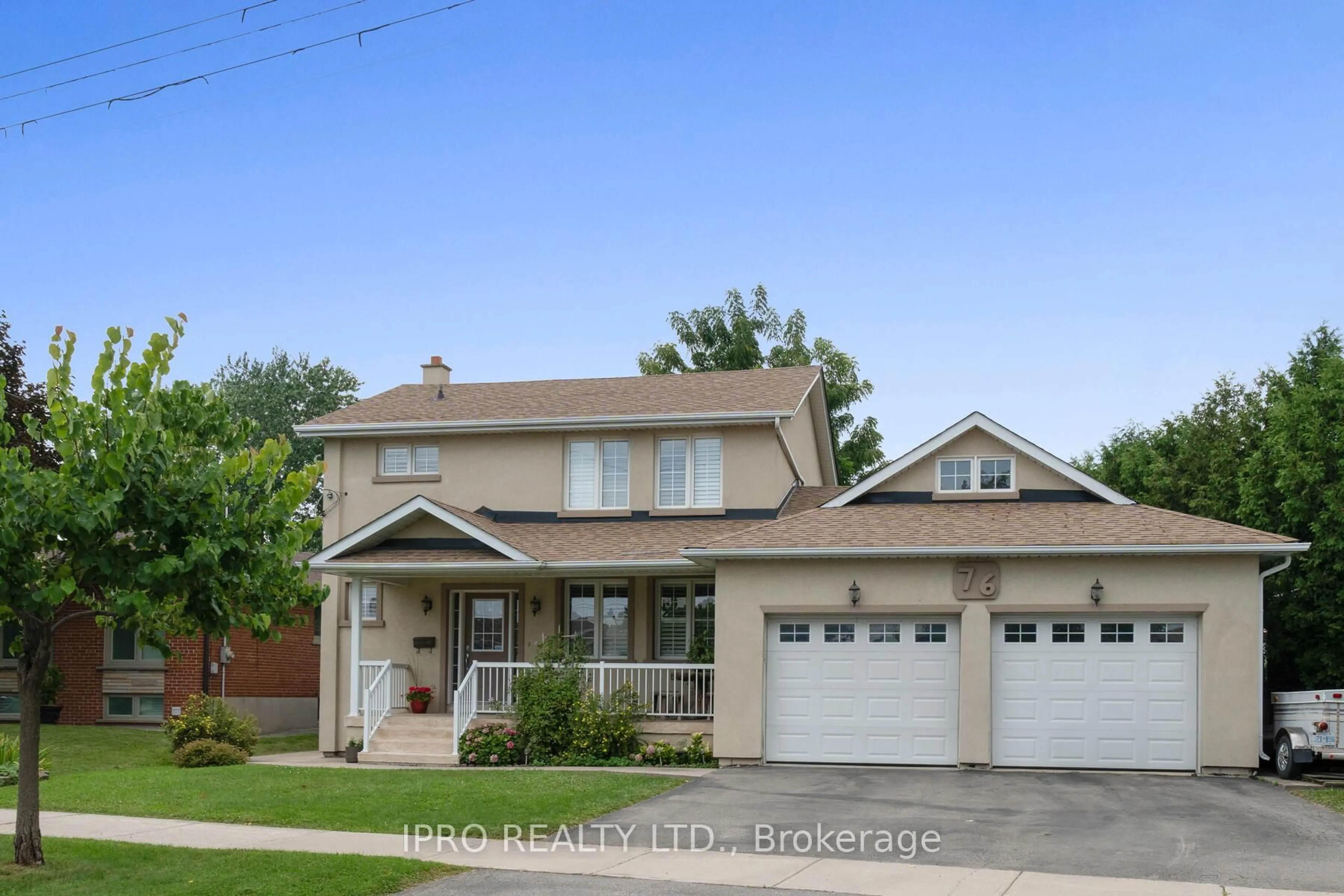Home with vinyl exterior material, street for 76 Stavely Cres, Toronto Ontario M9W 2C8