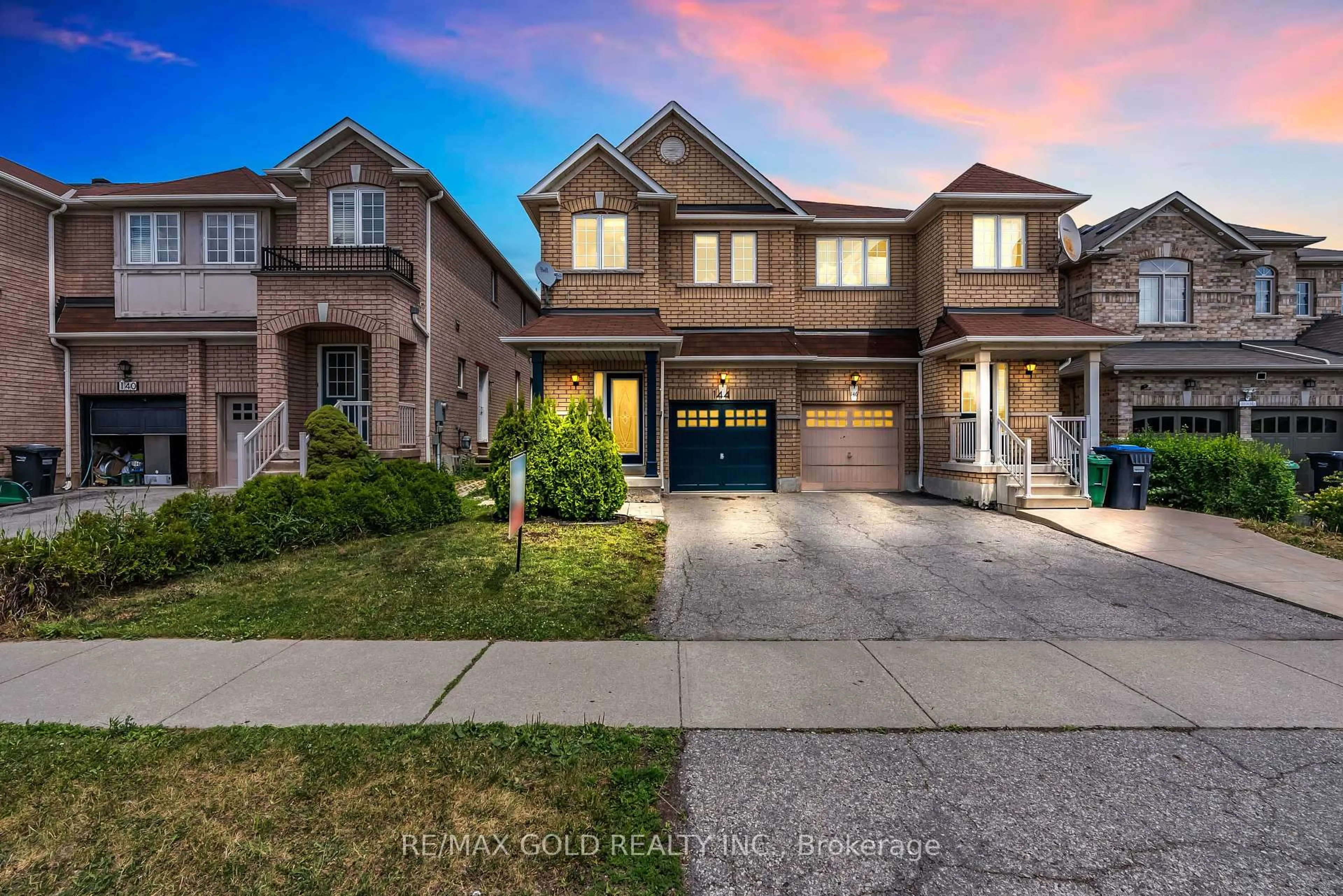 Home with brick exterior material, street for 144 Crystalview Cres, Brampton Ontario L6P 2R8