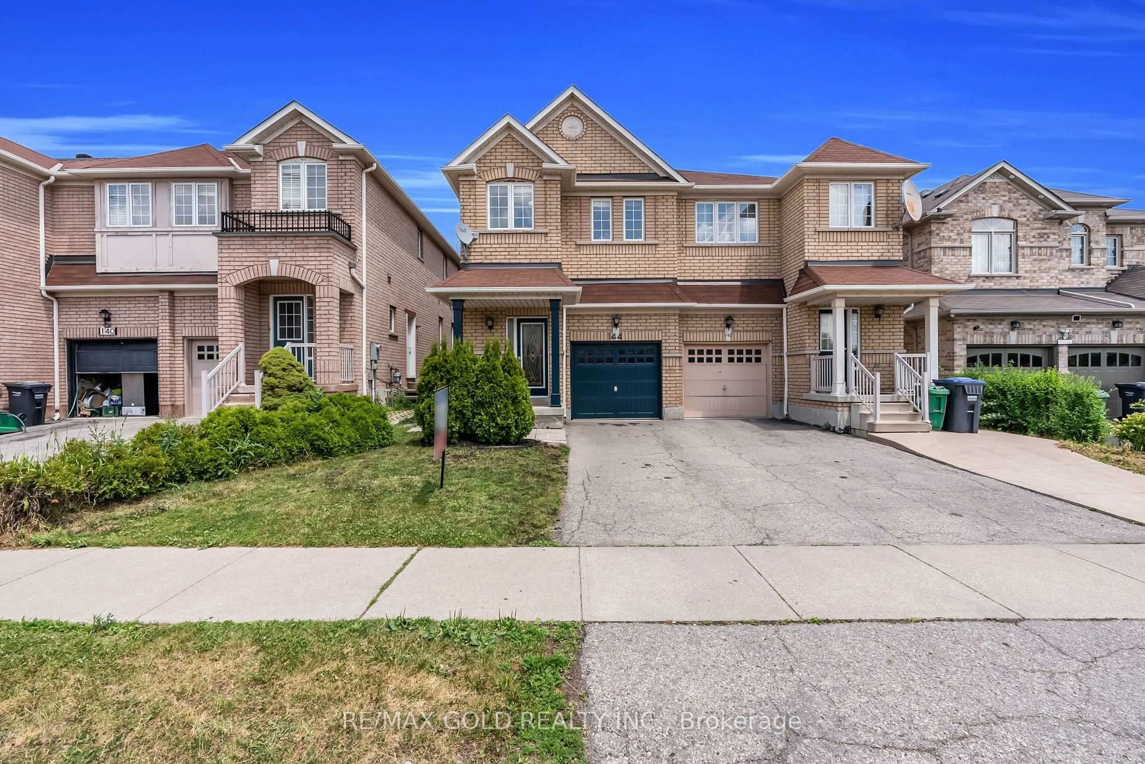 Home with brick exterior material, street for 144 Crystalview Cres, Brampton Ontario L6P 2R8